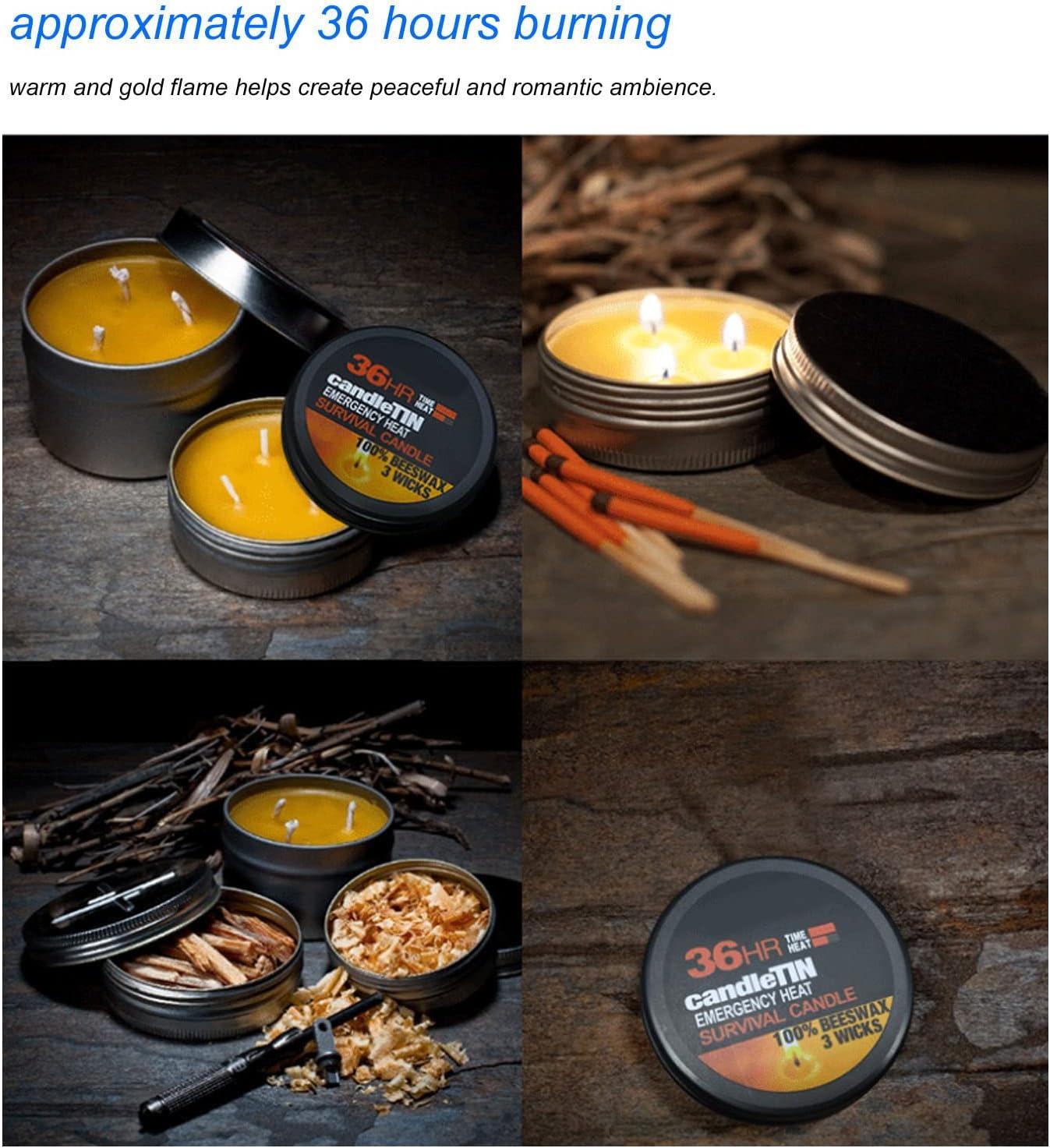 Survival Emergency Candle - Burns 36 Hours - Emergency Candles and