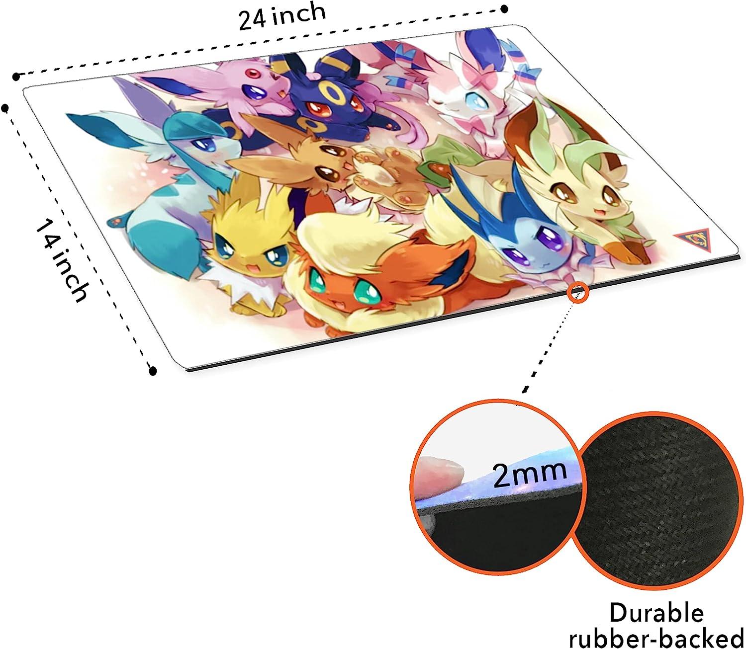 Eeveelutions Board Game Playmat for Trading Cards Games Mouse Pad