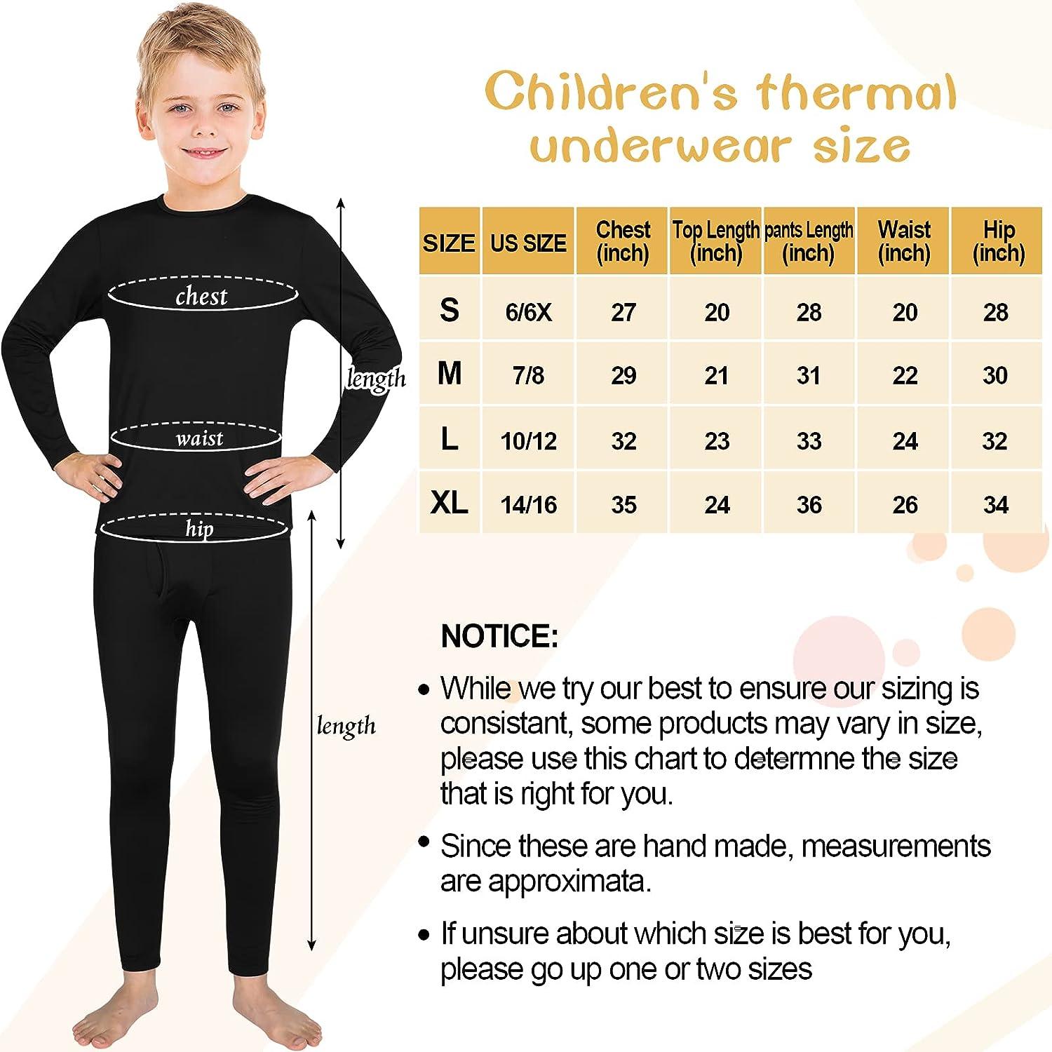New Girls Thermal Long Underwear Set - clothing & accessories - by