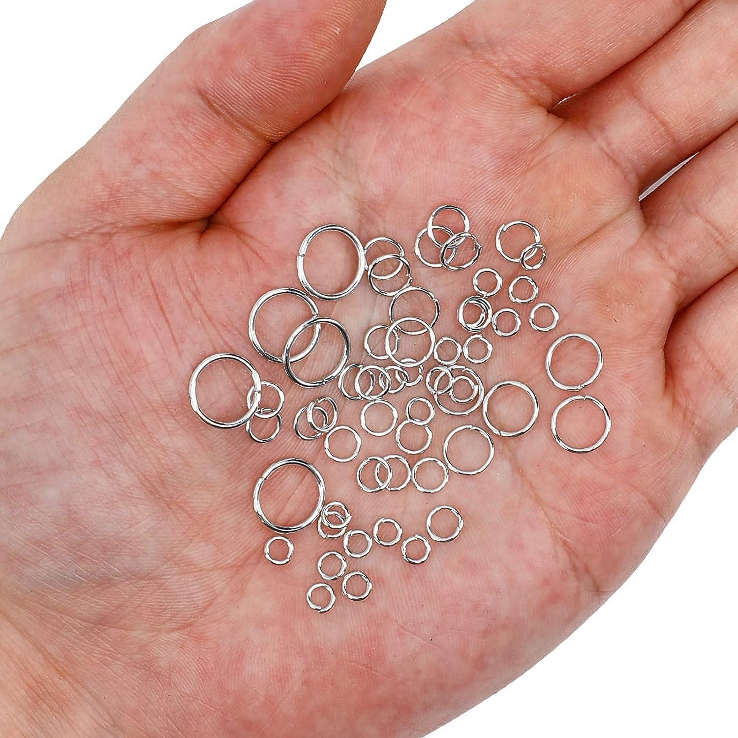 1000Pcs O Ring Connectors Metal Open Jump Rings Set 304 Stainless-Steel  Jump Rings for Jewelry Making Connectors (4mm 5mm 6mm 7mm 8mm 10mm)