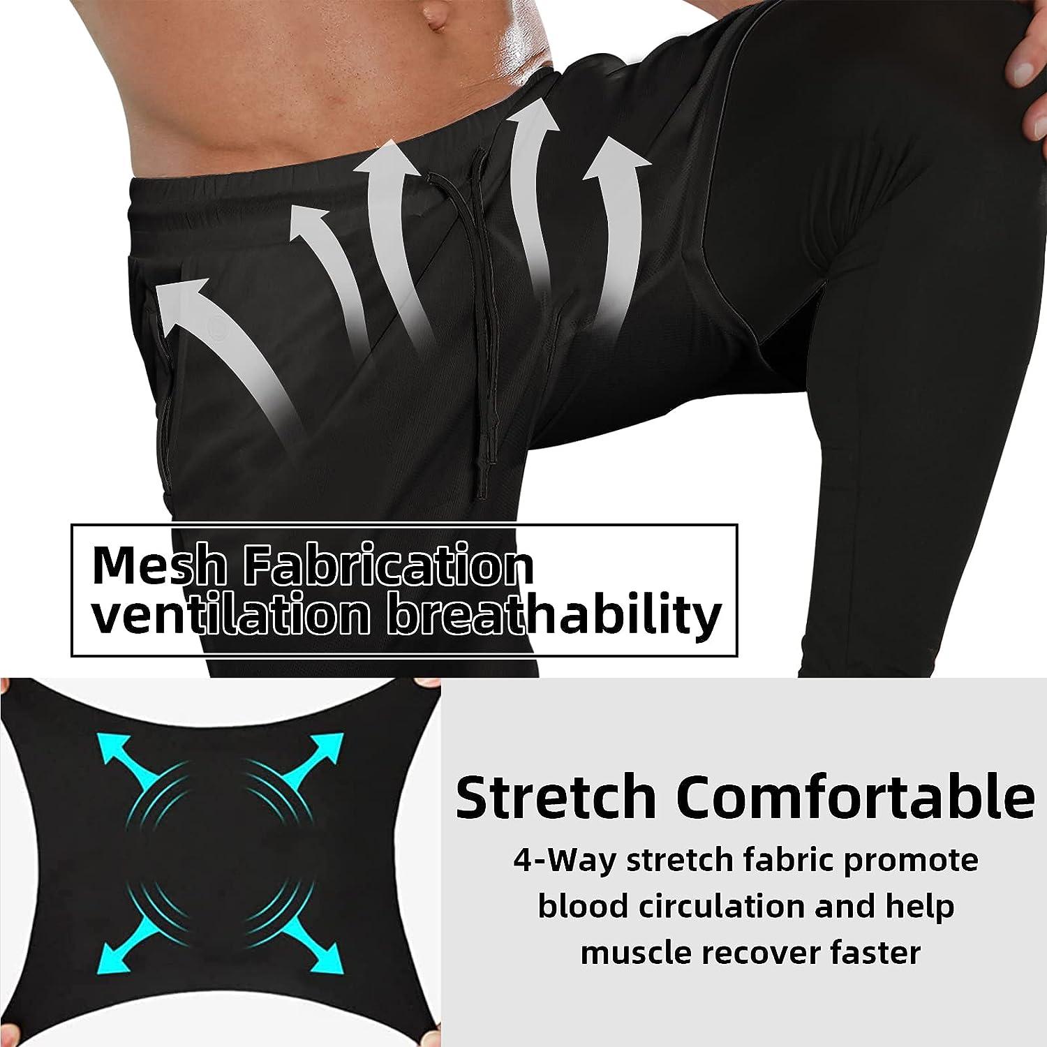 OEBLD Mens 2 in 1 Gym Pants Quick Dry Workout Running Shorts with Compression  Pants Grey : : Clothing, Shoes & Accessories