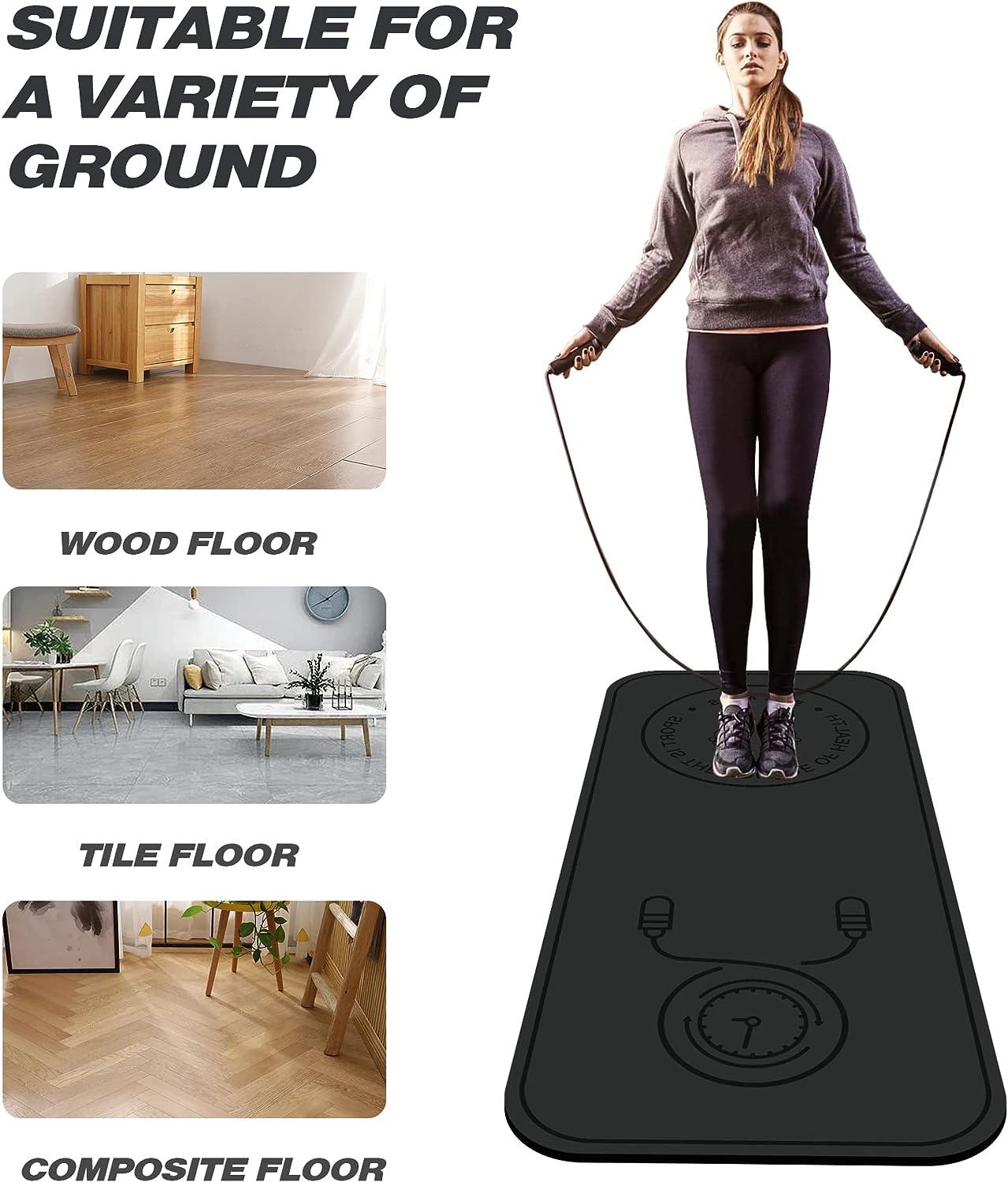 Skipping Mat Professional Anti-slip Yoga Silent Household Mat, Indoor Dance  Mats, Shock Absorbing Soundproof Mats