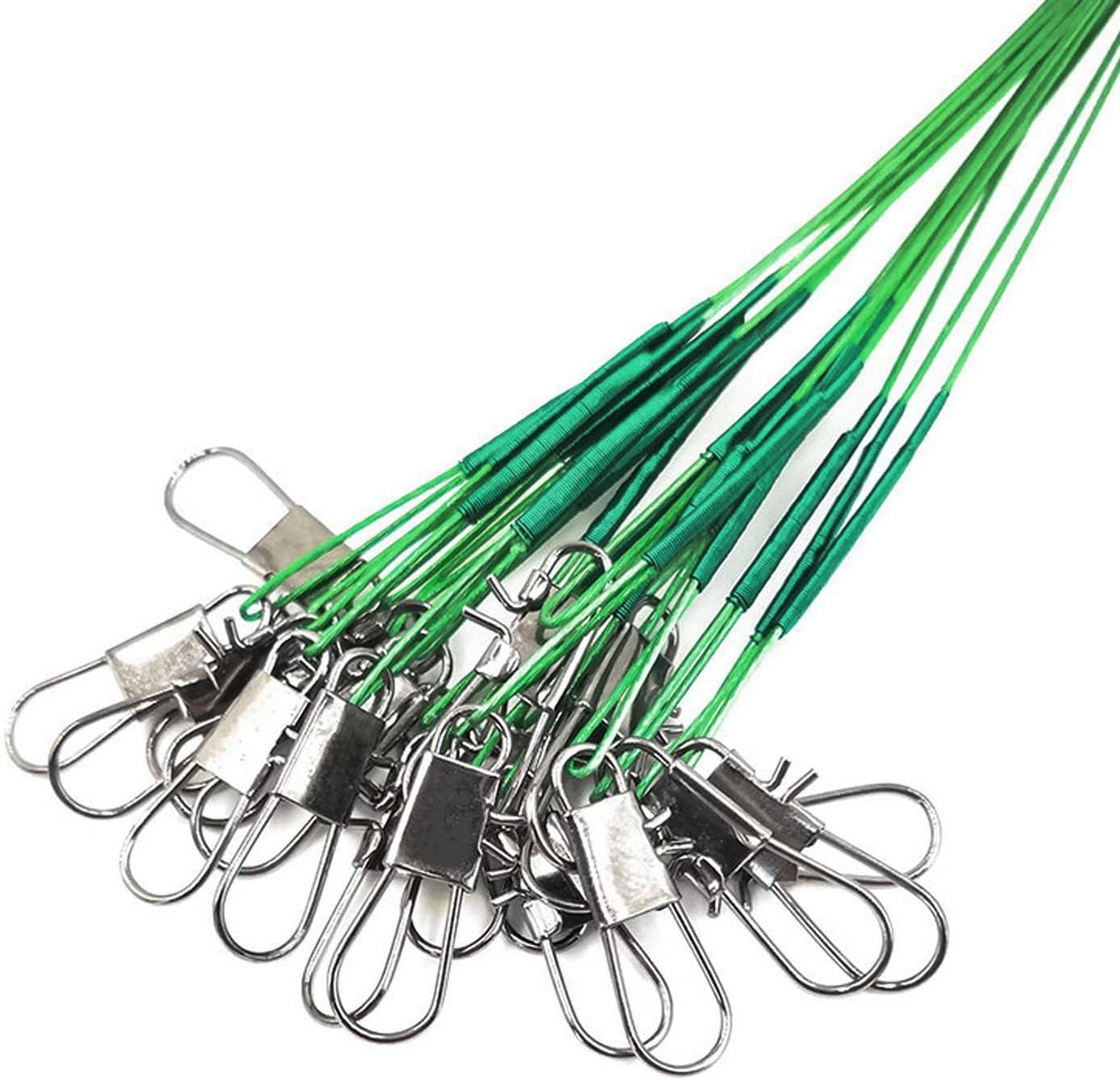 MOBOREST 60PCS Fishing Leaders, Hi-Low Rig Fish Line Stainless