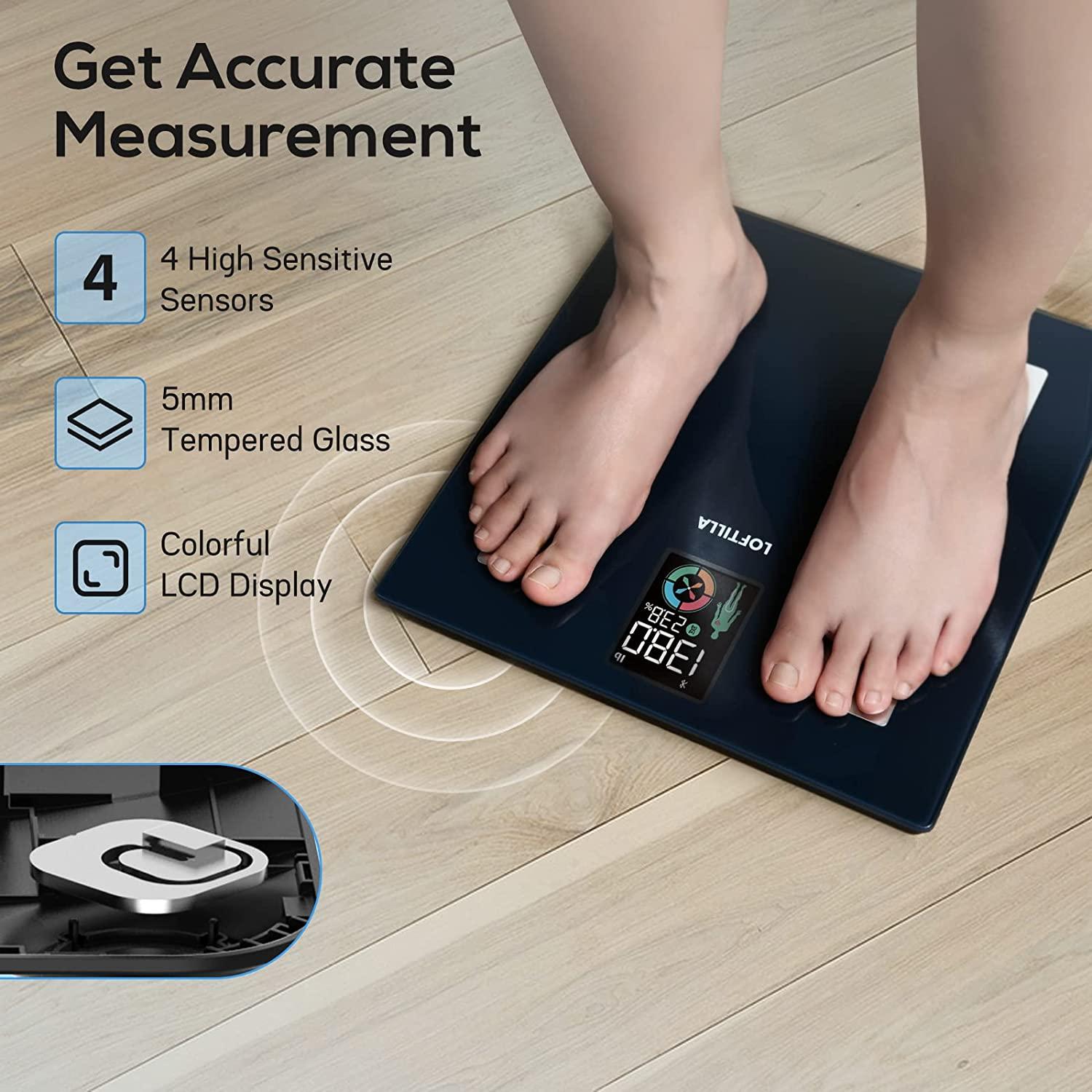 LOFTILLA Scale for Body Weight and BMI Weight Scales Digital Bathroom Scale  S
