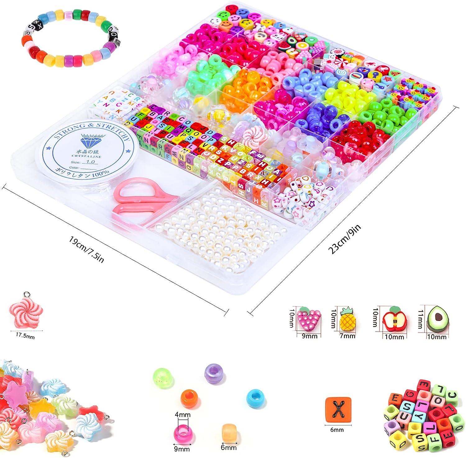  MontoSun Beads for Jewelry Making Kit Bead Kits for Kids Bead  Bracelet Making Kit for Girls 5-7 8 9 10 11 12 Art and Crafts Gifts Bracelet  Kit Beads Kids Beads
