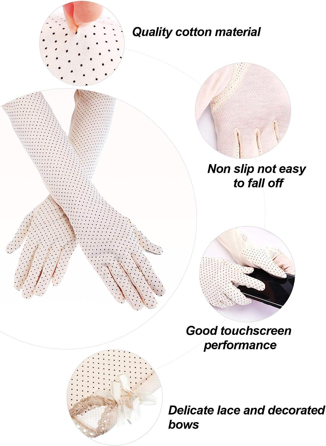 Uv Sun Protection Gloves Summer Cotton Breathable Driving Gloves