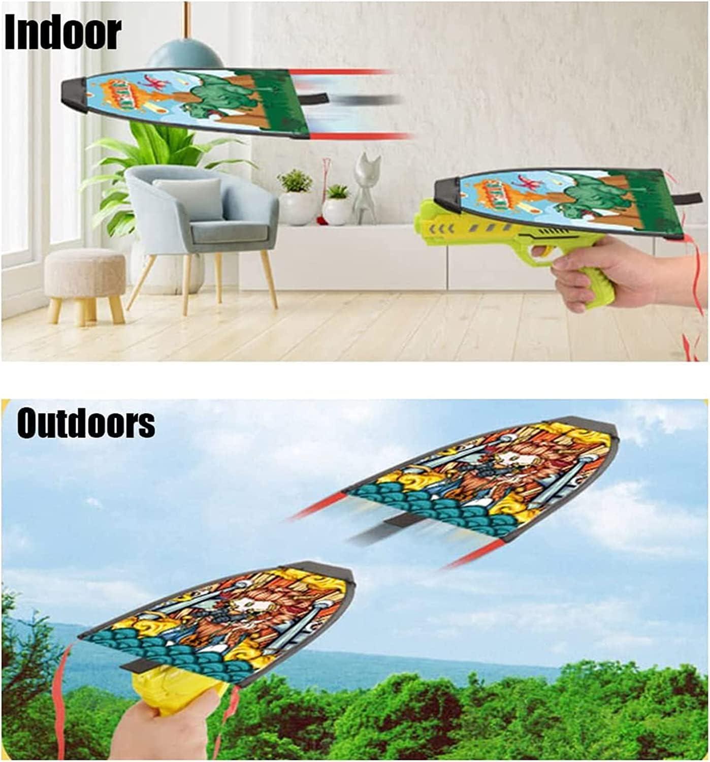 3PCS Kite with Launcher Toy, Kite Launcher with 3 Kites Beach Toy