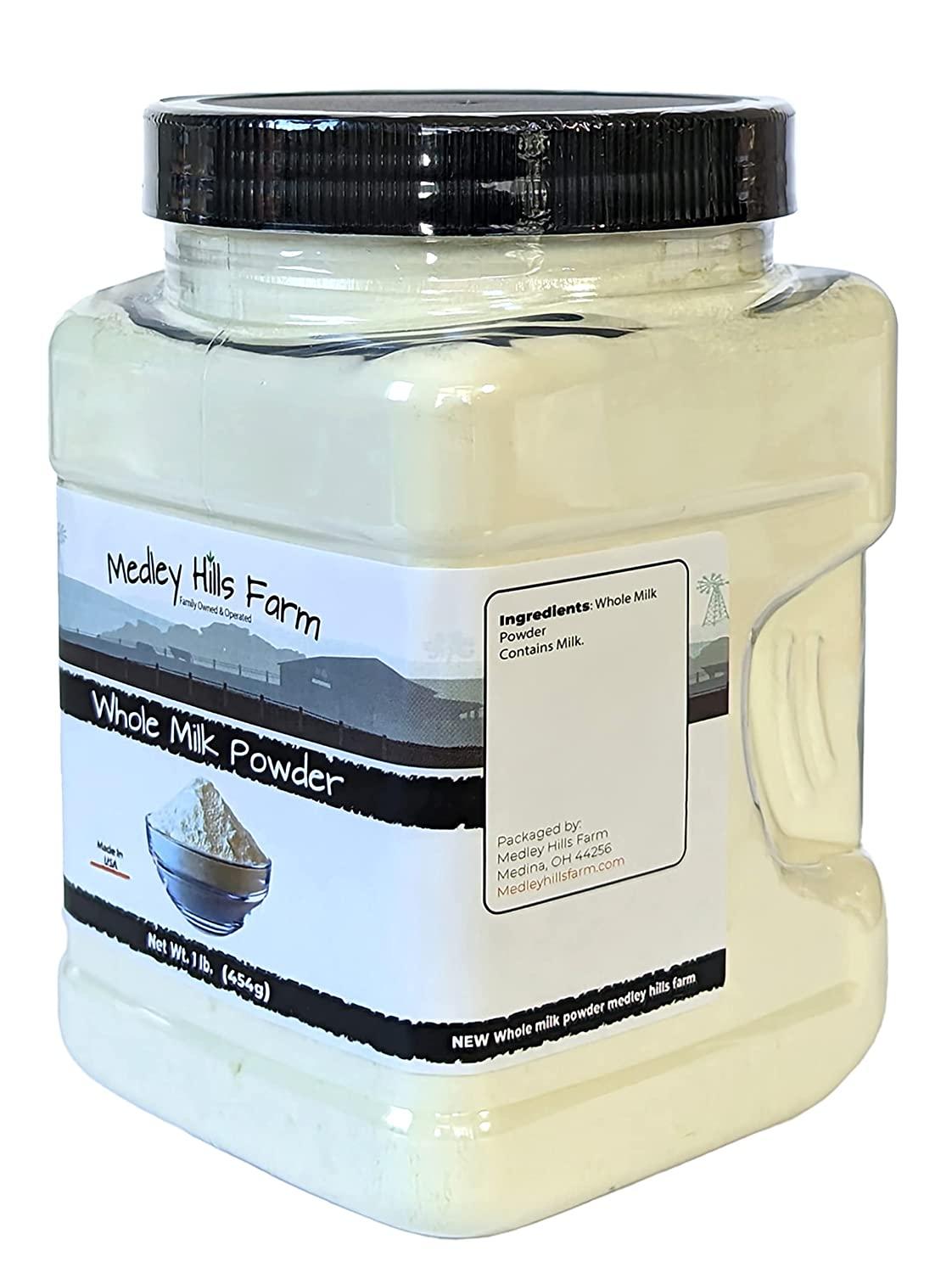 All American Hoosier Hill Farm Dairy Whole Milk Powder - 1 lb jar