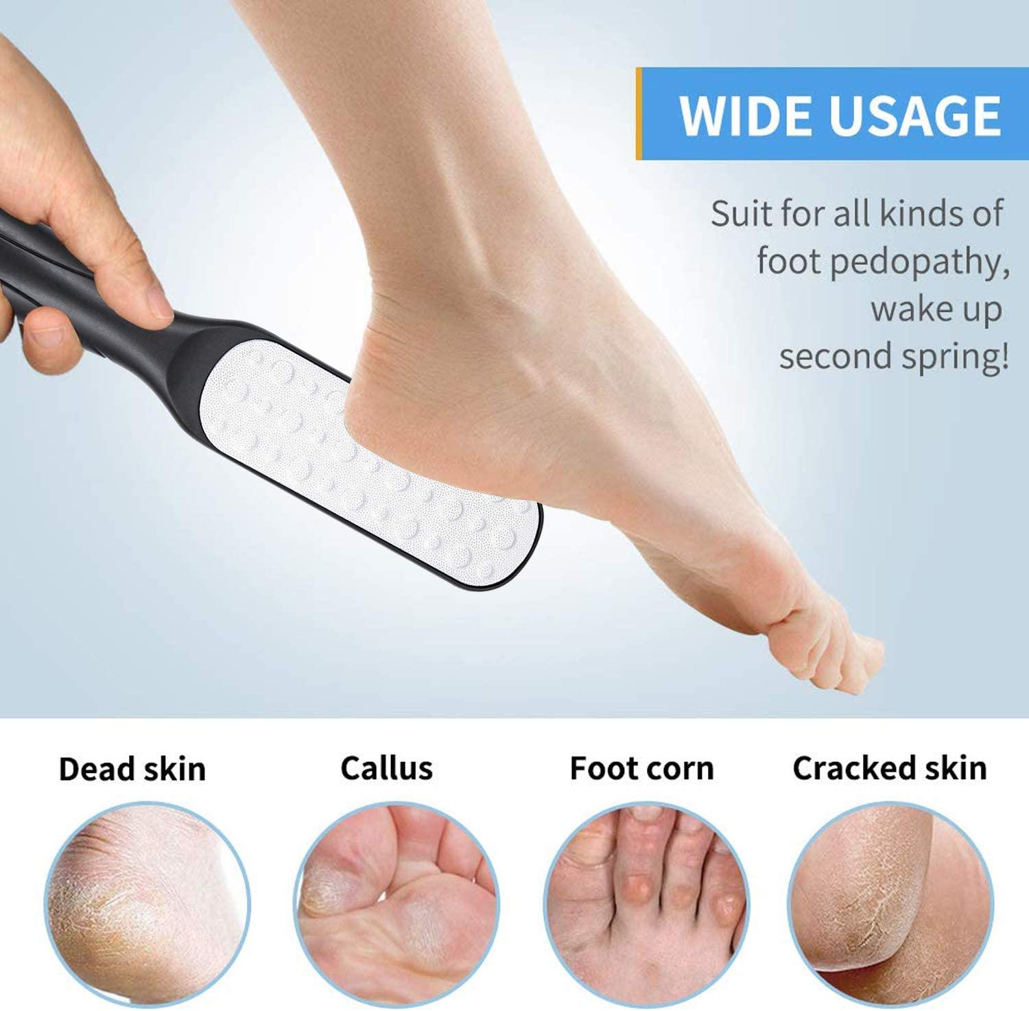 Pedicure Rasp Foot File Stainless Steel Cracked Skin Callus Remover Dual  Sided Dead Skin File Feet Massager Scrub Rub Care Tools
