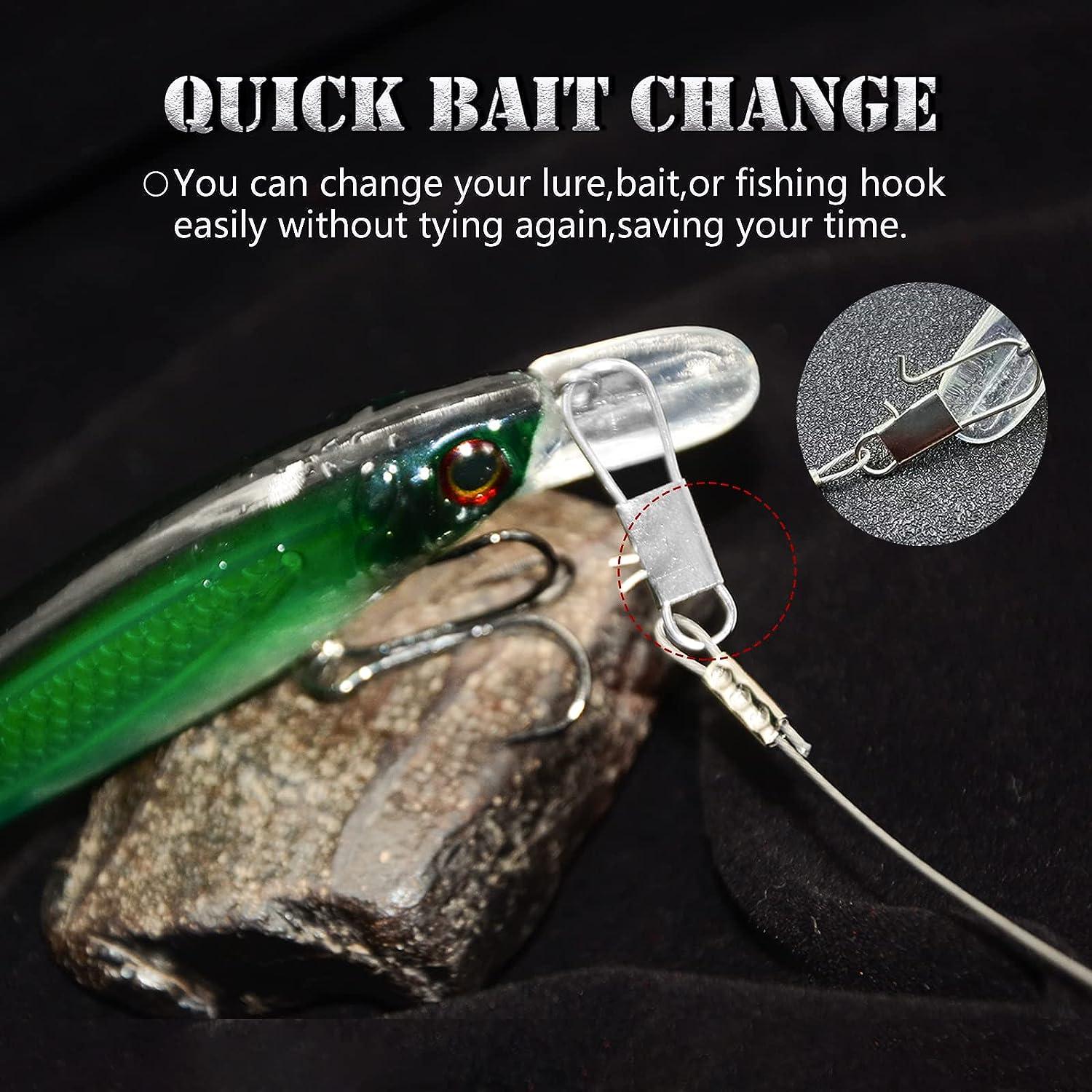 Quick Change Snap Tackle for Fishing Hook Lures Stainless Steel