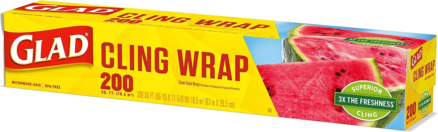 Glad Cling Wrap, Clear, Value Size