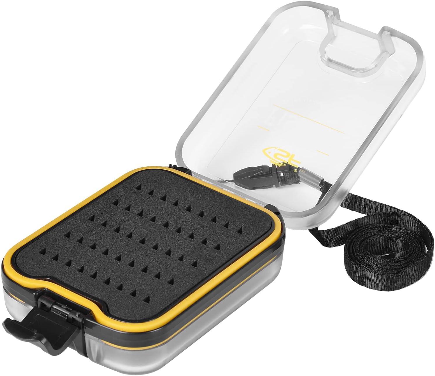 Maxcatch Fly Fishing Box Two-Sided Waterproof Easy Grip Foam Jig Fly Box  Multiple Sizes(Foam Insert, X-Small)