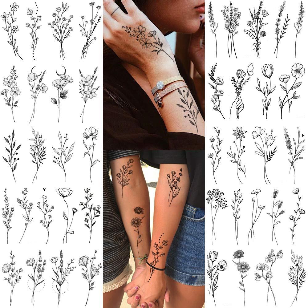 Buy Custom SG Love Flower Flash Tattoos for Drawing Affection and Online in  India - Etsy