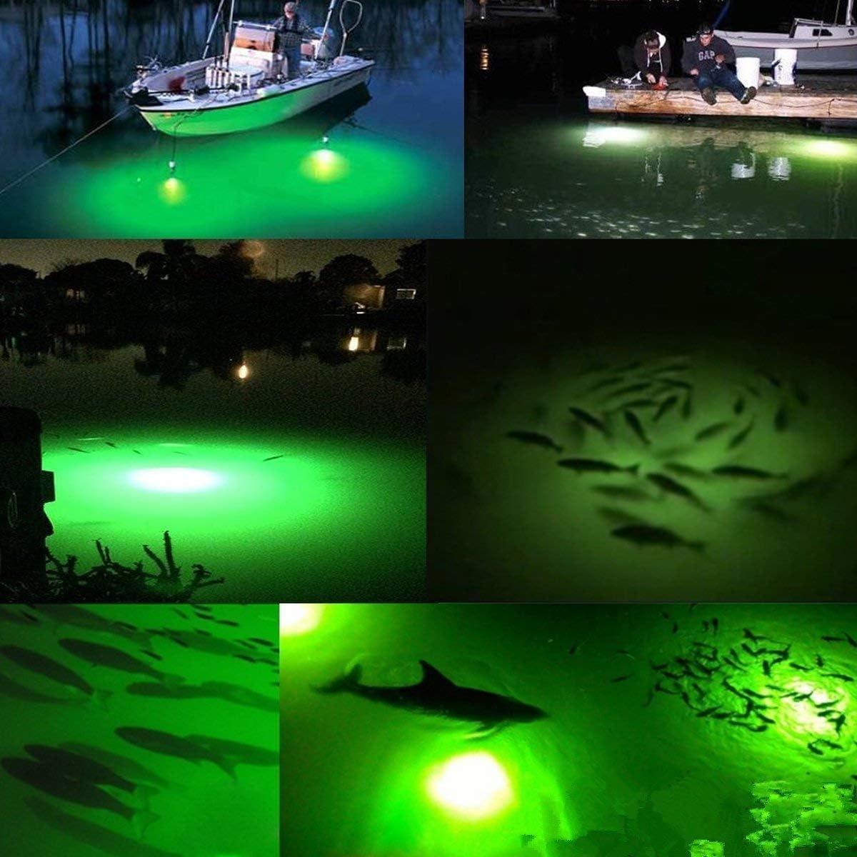 Underwater Fishing LED Light 15w,12v,Green Light IP68 Waterproof