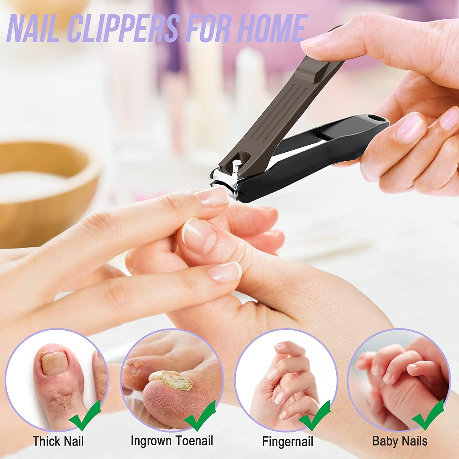 Nail Clippers Set Fingernail Toenail Clippers for Thick Nails Nail Clipper  Women Seniors • Price »