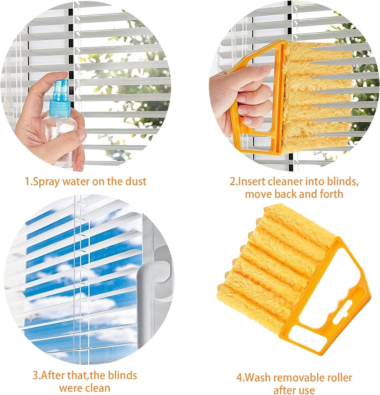 2PCS Blinds Cleaning Brush, Detachable & Washable Blind Cleaner