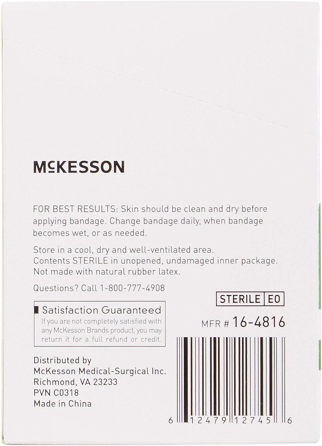 McKesson Fabric Patch Adhesive Bandage, 2 X 3 Inch-Tan (Pack of 50)