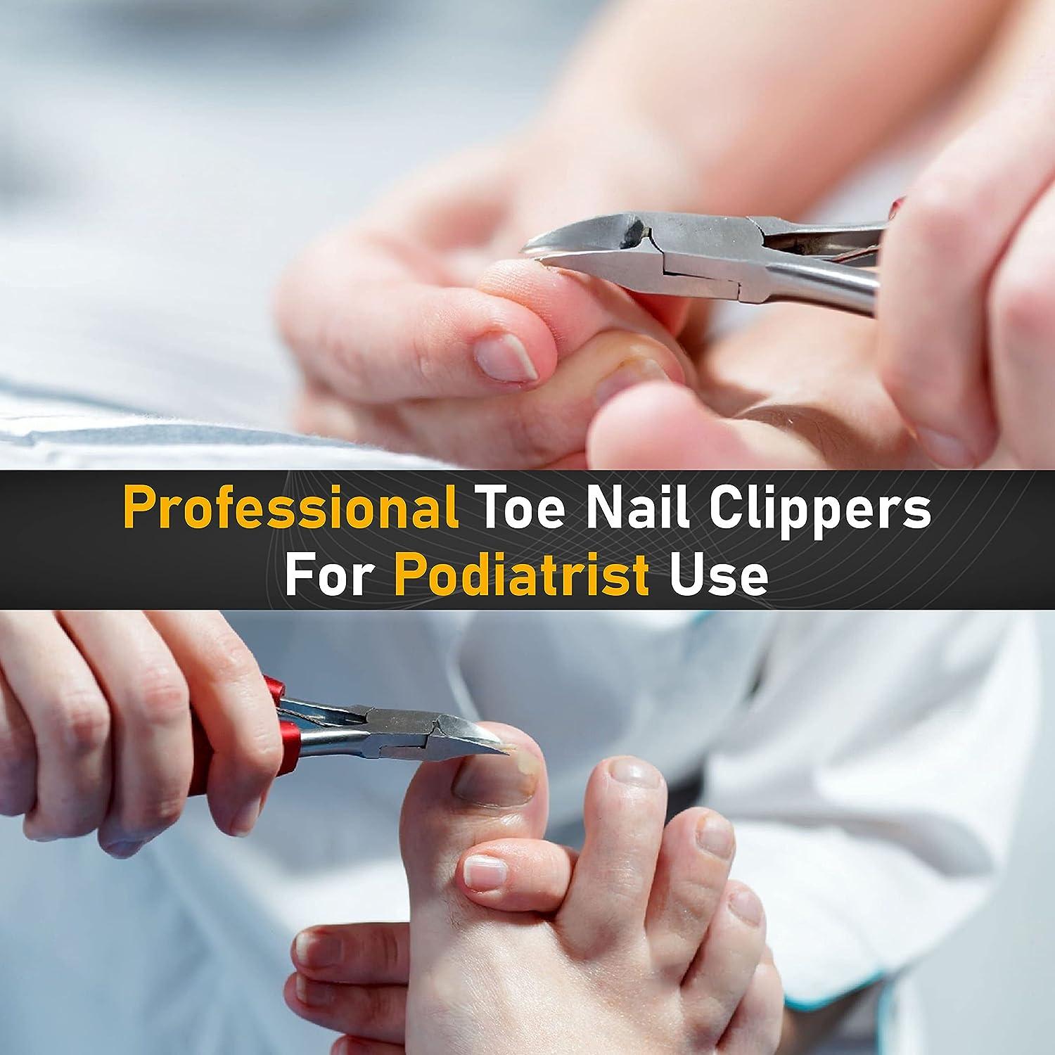 Professional Toenail Clippers for Thick Nails for Seniors - Thick Toenail  Clippers for Men - Large Handle for Easy Grip + Sharp Stainless Steel -  Best Nail Clipper… 