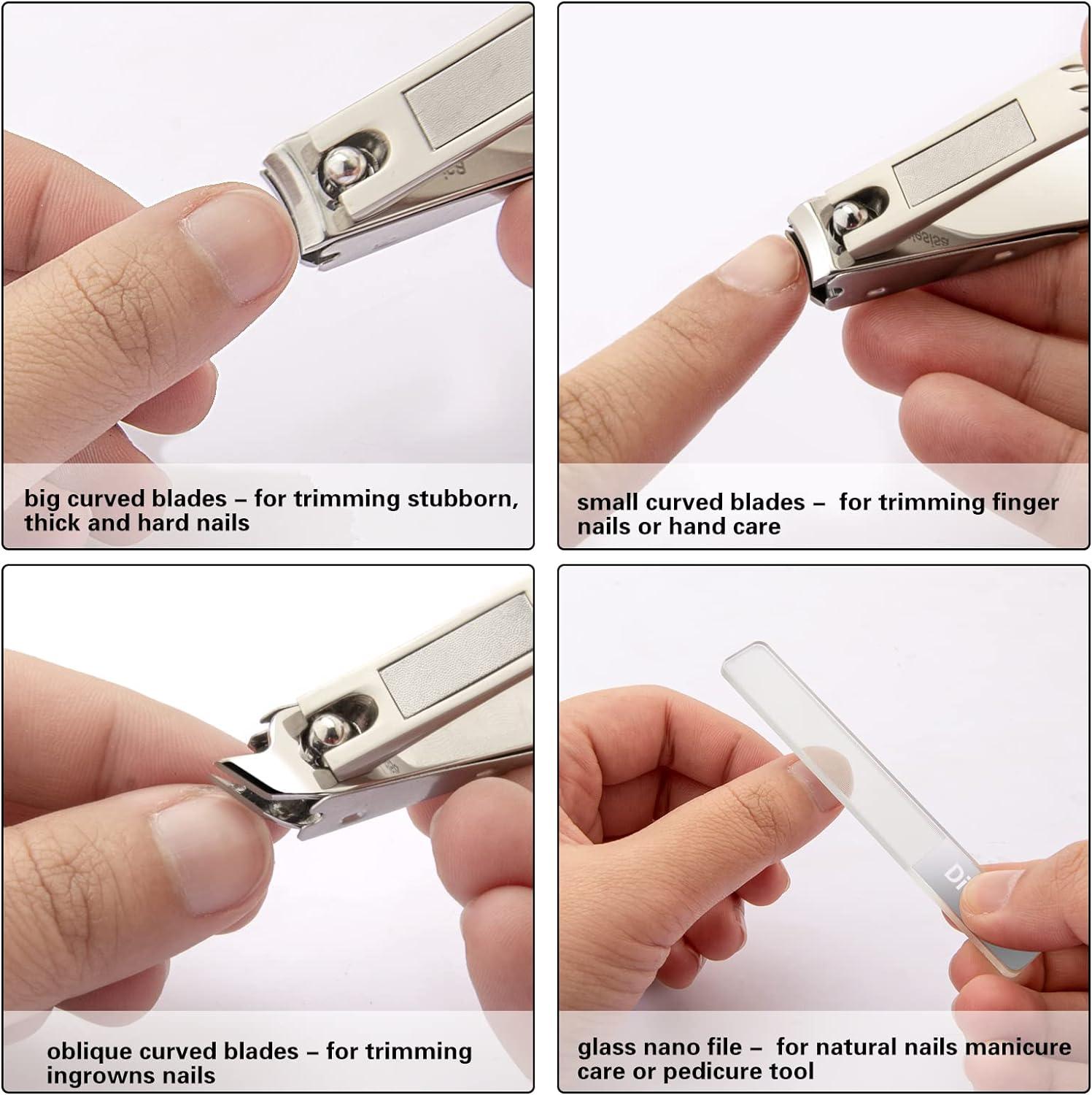 Mens Nail Clippers Nail Cutter With Long Handle For Thick Nails Extra Large  Toe Nail Clippers Stainless Steel Wide Opening No Splash Nail Clipper With  Catcher File - Sports & Outdoors 