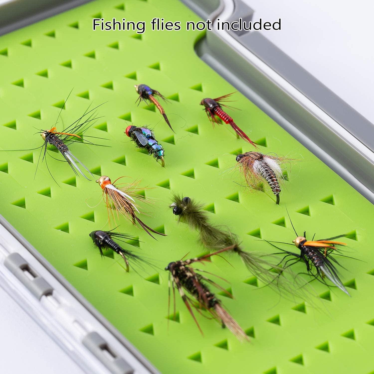 Bassdash Waterproof Fly Box Single/Double Sided Fishing Flies