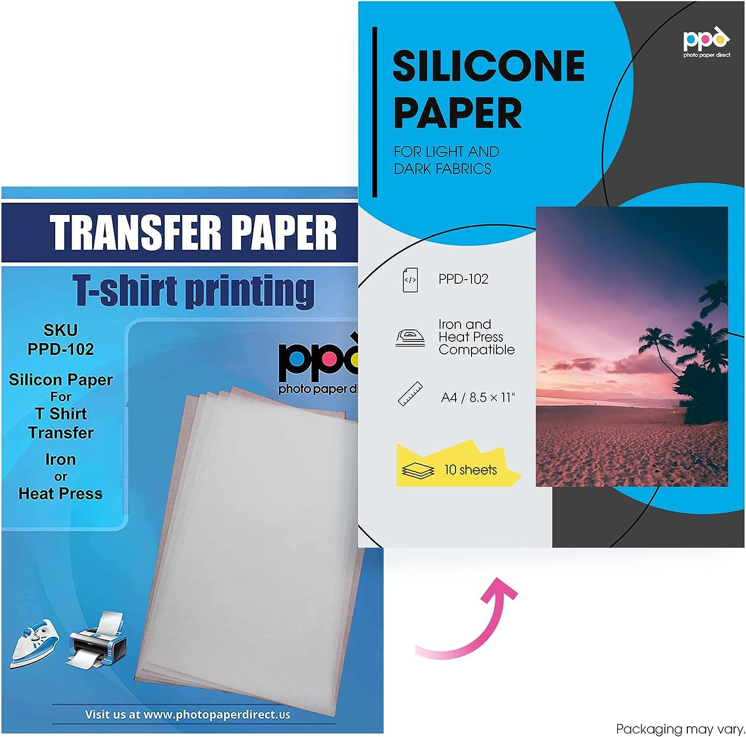 PPD A3 Inkjet Premium T Shirts Transfer Paper for Light and White Fabrics x  10 Sheets PPD-7-10 : : Home & Kitchen