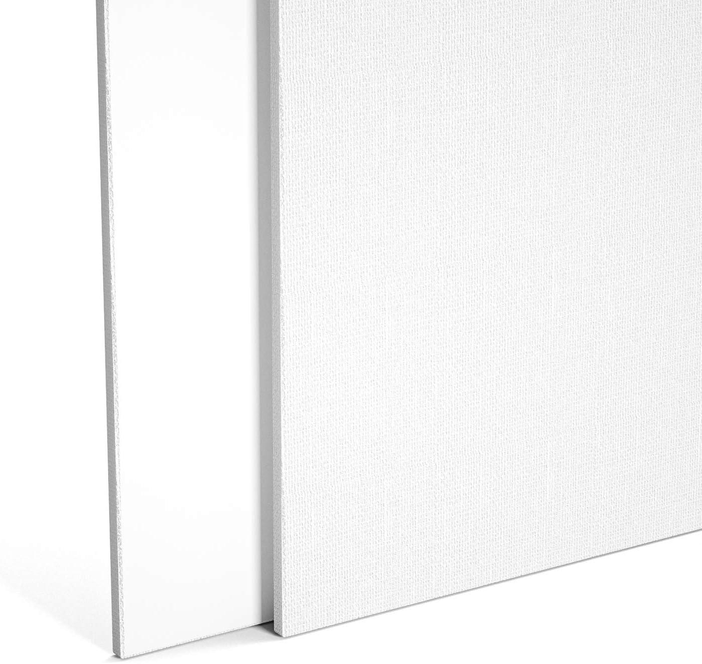 Canvas Panels 11x14 Inch 12-Pack, 10 oz Primed 100% Cotton Canvases for  Painting, White Blank Flat Canvas Boards for Oil Acrylics Watercolor  Tempera