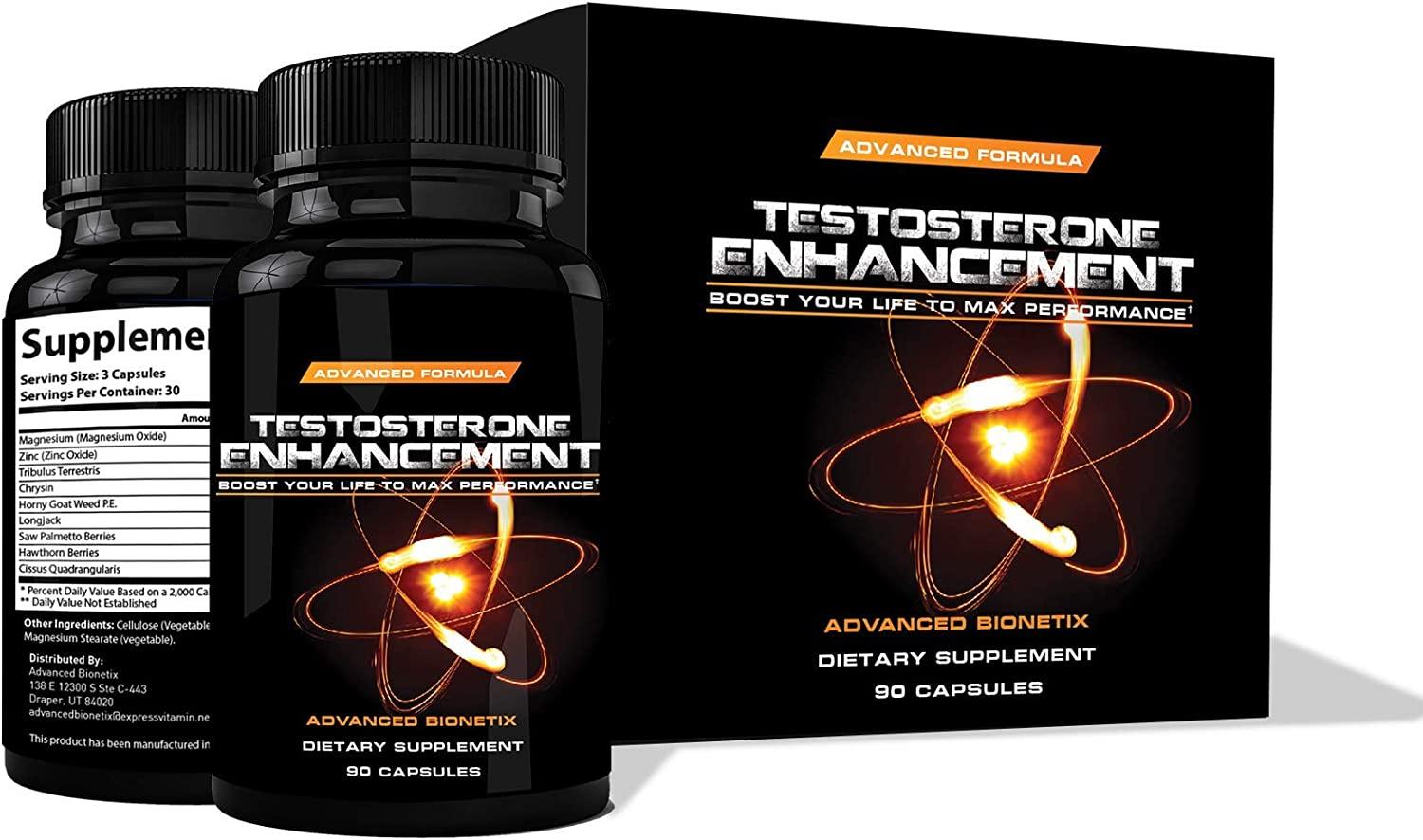 Testosterone Booster Male Enhancement. #1 Recommended by Men Over The Age  of 40* Increase libido, Energy, Lean Muscle. Melt Away Fat with Zinc,  Tribulus, Horny Goat Weed & More Powerful Ingredients