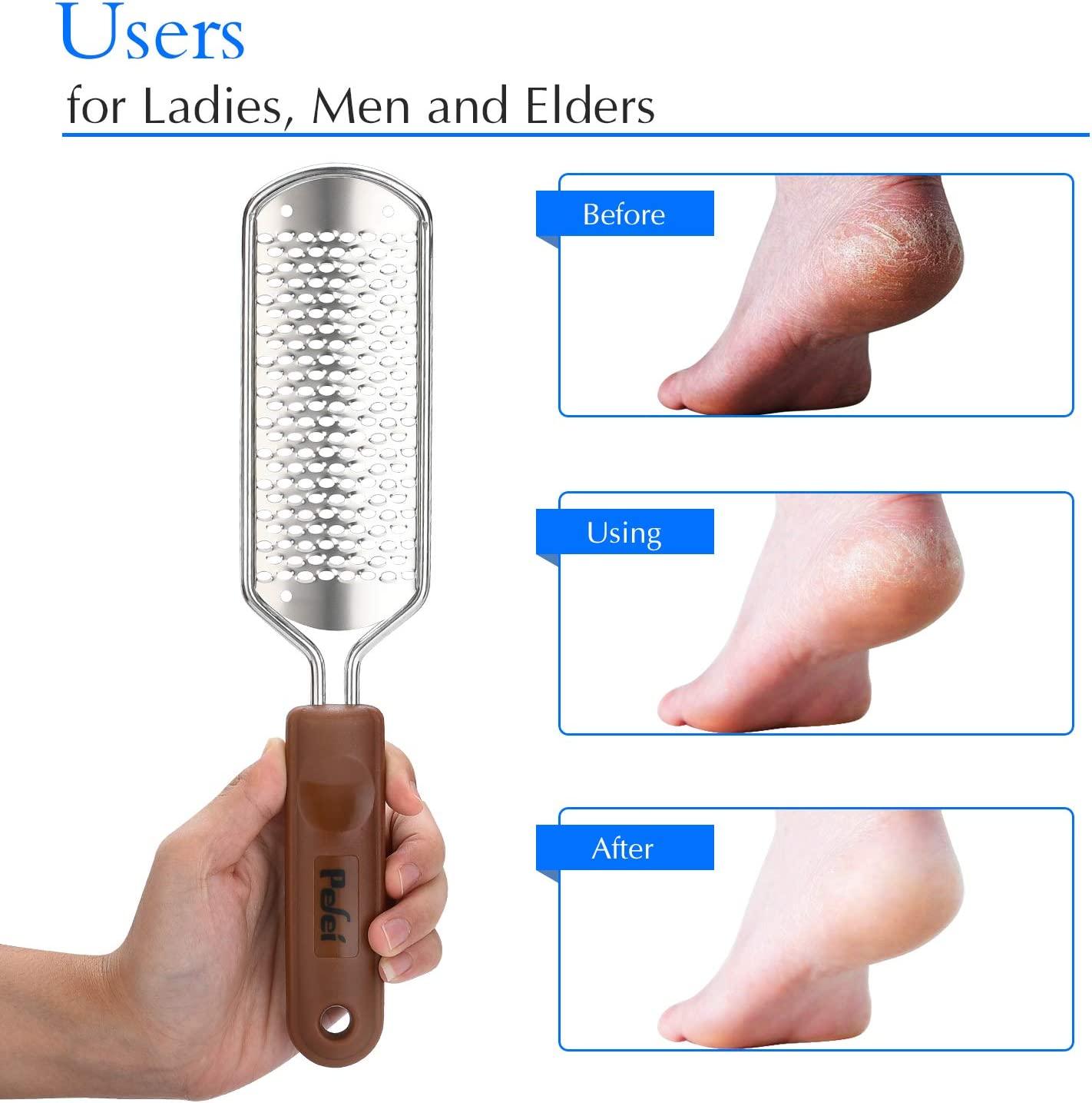 Colossal Pedicure Rasp Foot File, Professional Foot Care Pedicure Stainless  Steel File to Removes Hard Skin, Can Be Used On Both Dry and Wet Feet