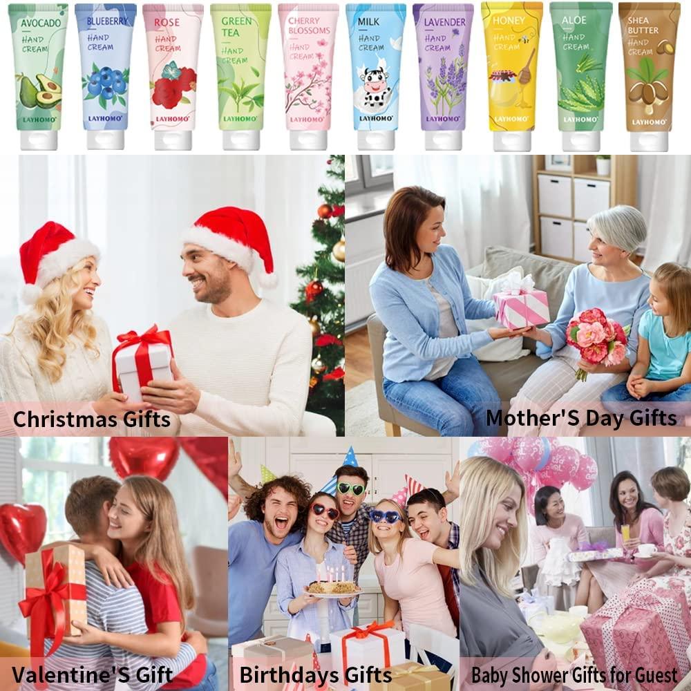 74 Pack Hand Cream Gift Set For Women and Girls, Stocking  Stuffers,Christmas Gifts, Natural Plant Hand Lotion For Dry Hands, Scented  Mini Hand Lotion