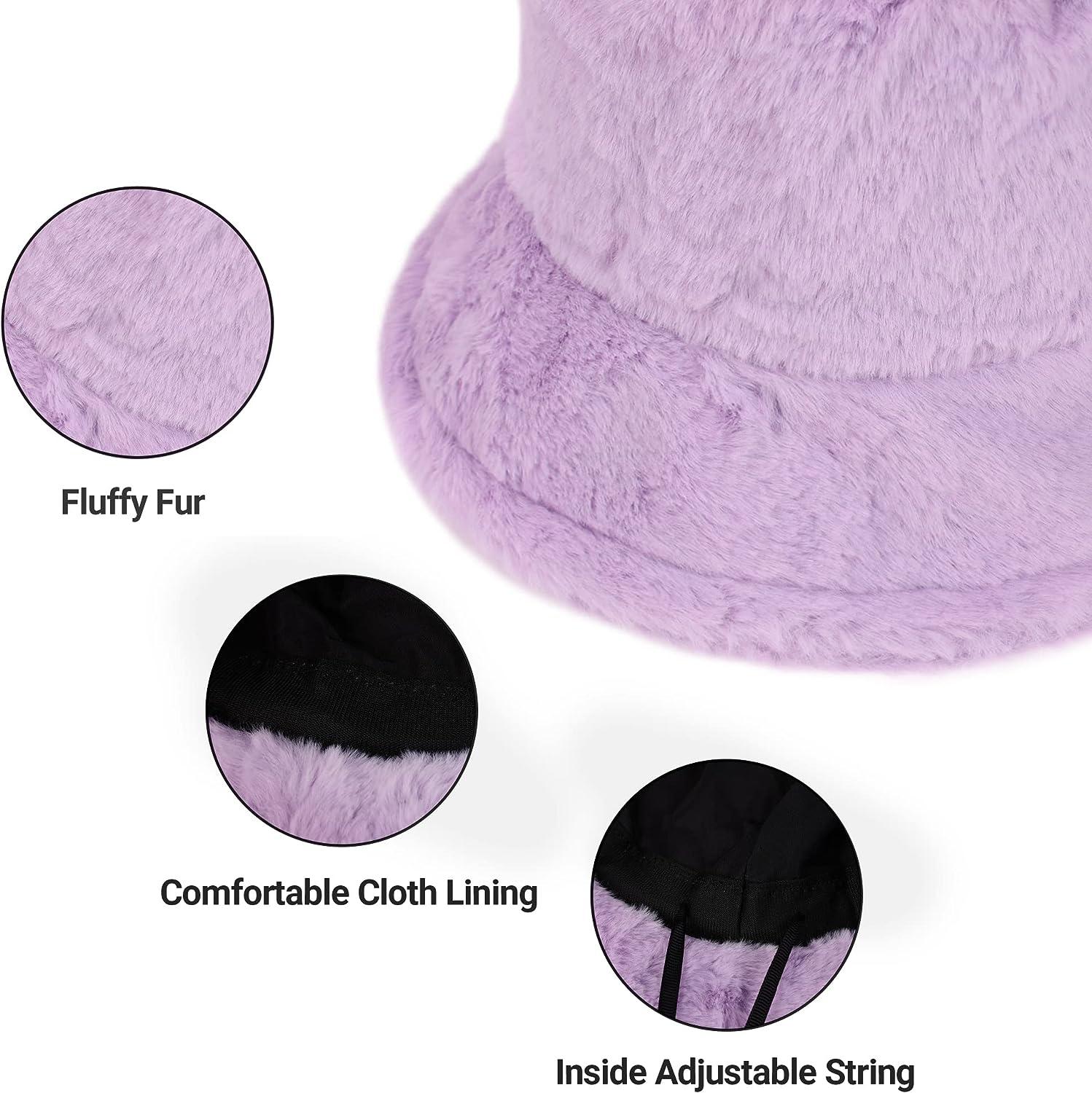 Women's Bucket Hats, Fluffy Bucket Hats