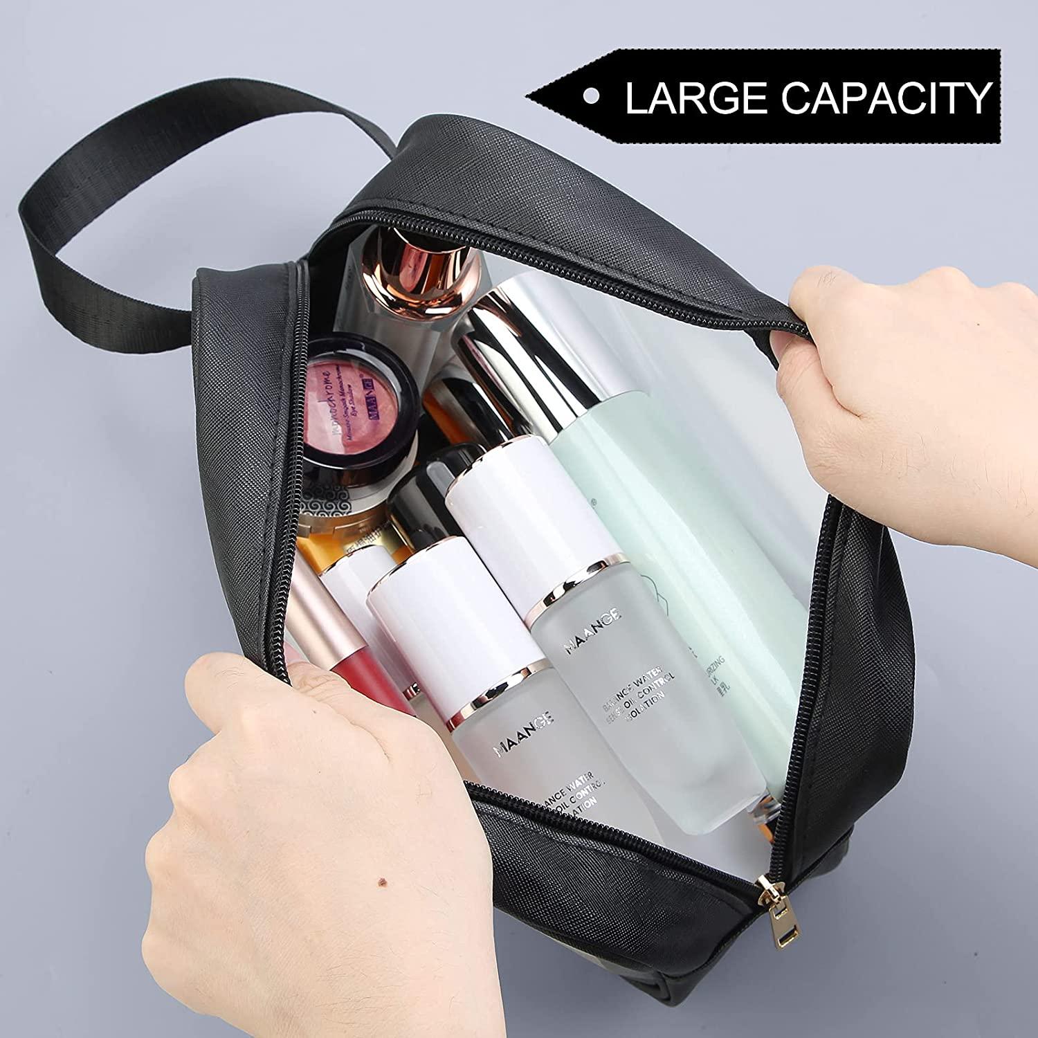 2pcs Travel Makeup Bag for Women Large Capacity Cosmetic Bag