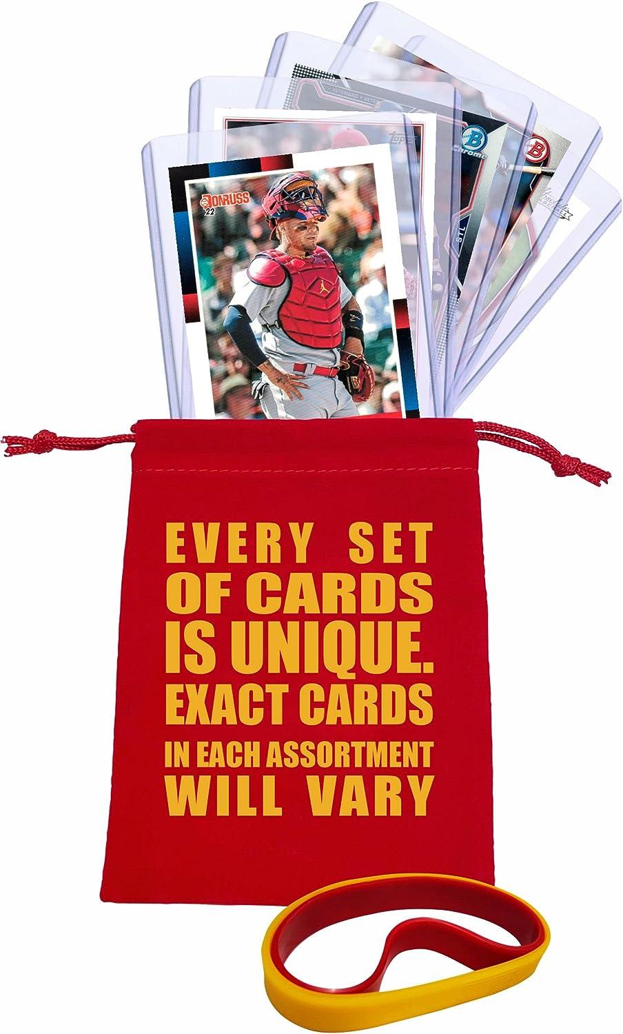 Yadier Molina Baseball Cards (5) Assorted St. Louis Cardinals Trading Card  and Wristbands Gift Bundle