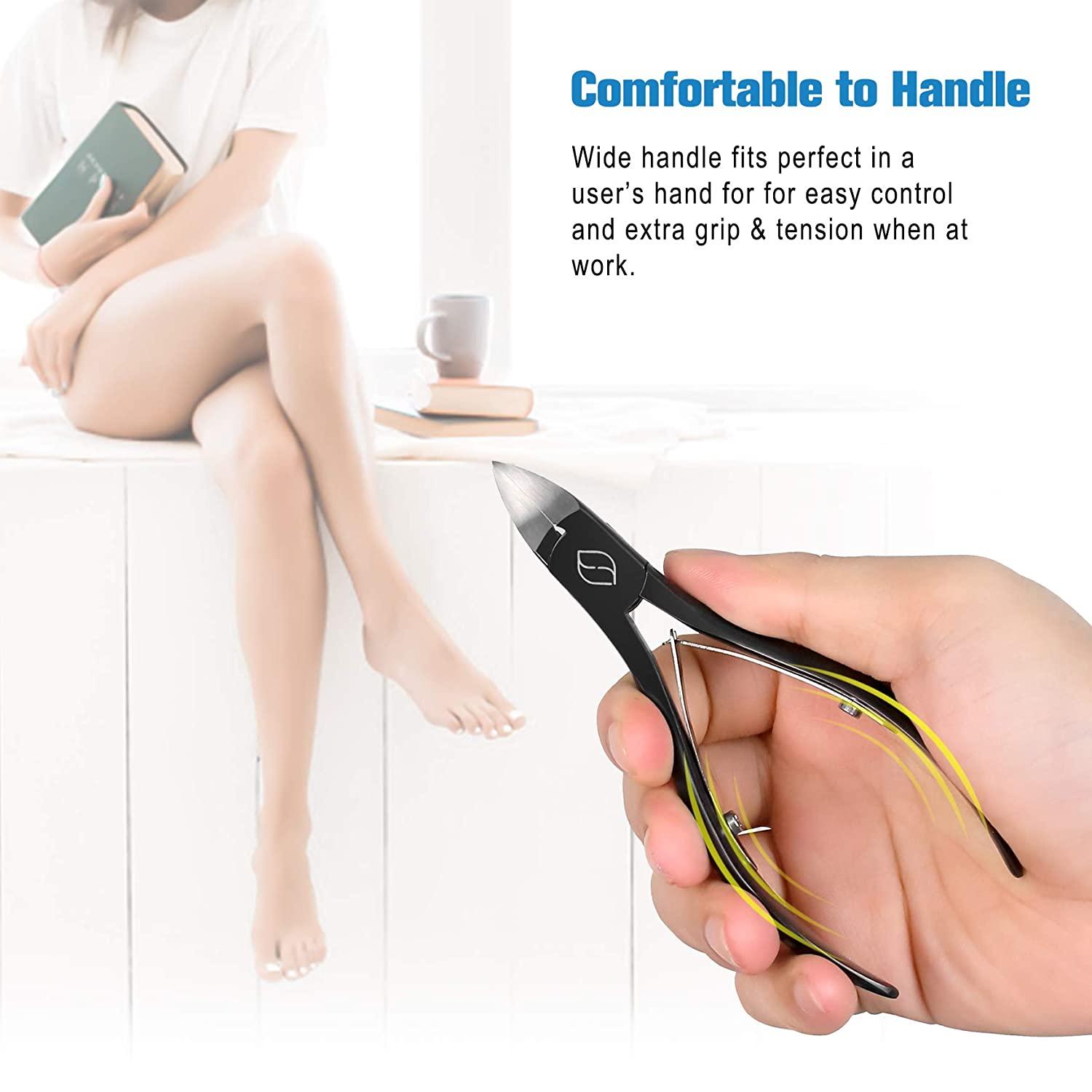  FERYES Toenail Clippers Straight Blade for Thick Toenails, Nail  Clippers for Thick and Ingrown Nails - High Temperature Forging Stainless  Steel Toe Nail Tools : Beauty & Personal Care