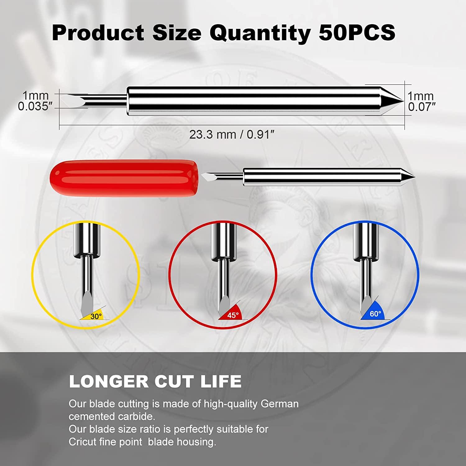 30 Pcs Cricut Accessories Blades For Cricut Explore Air Maker Expression,  Premium Replacement Blades 