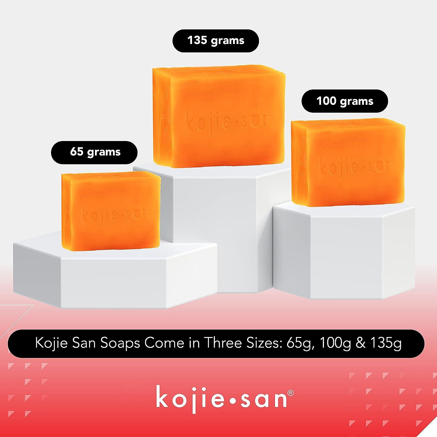 Kojie San Kojic Acid Soap - Pack of 2 (135g each) With 10 Black