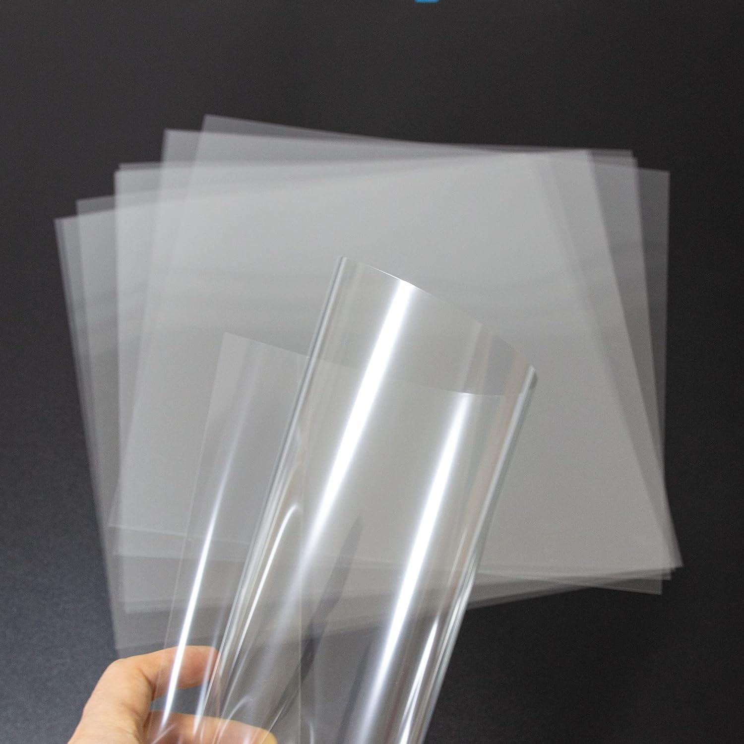 7.5 Mil Blank Mylar Stencil Sheet (10Pcs),12 x 24 inch Clear Plastic Sheets, Acetate Sheets for Crafts, Plastic Sheets for Cutting Machine, Pet