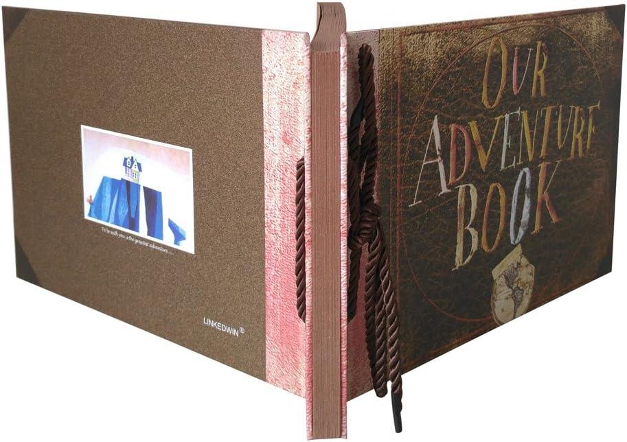 LINKEDWIN My Adventure Book Scrapbook, DIY Up Scrapbook, Kids  Adventure Photo Album, 80 Pages, 11.6 x 7.5 inches : Arts, Crafts & Sewing