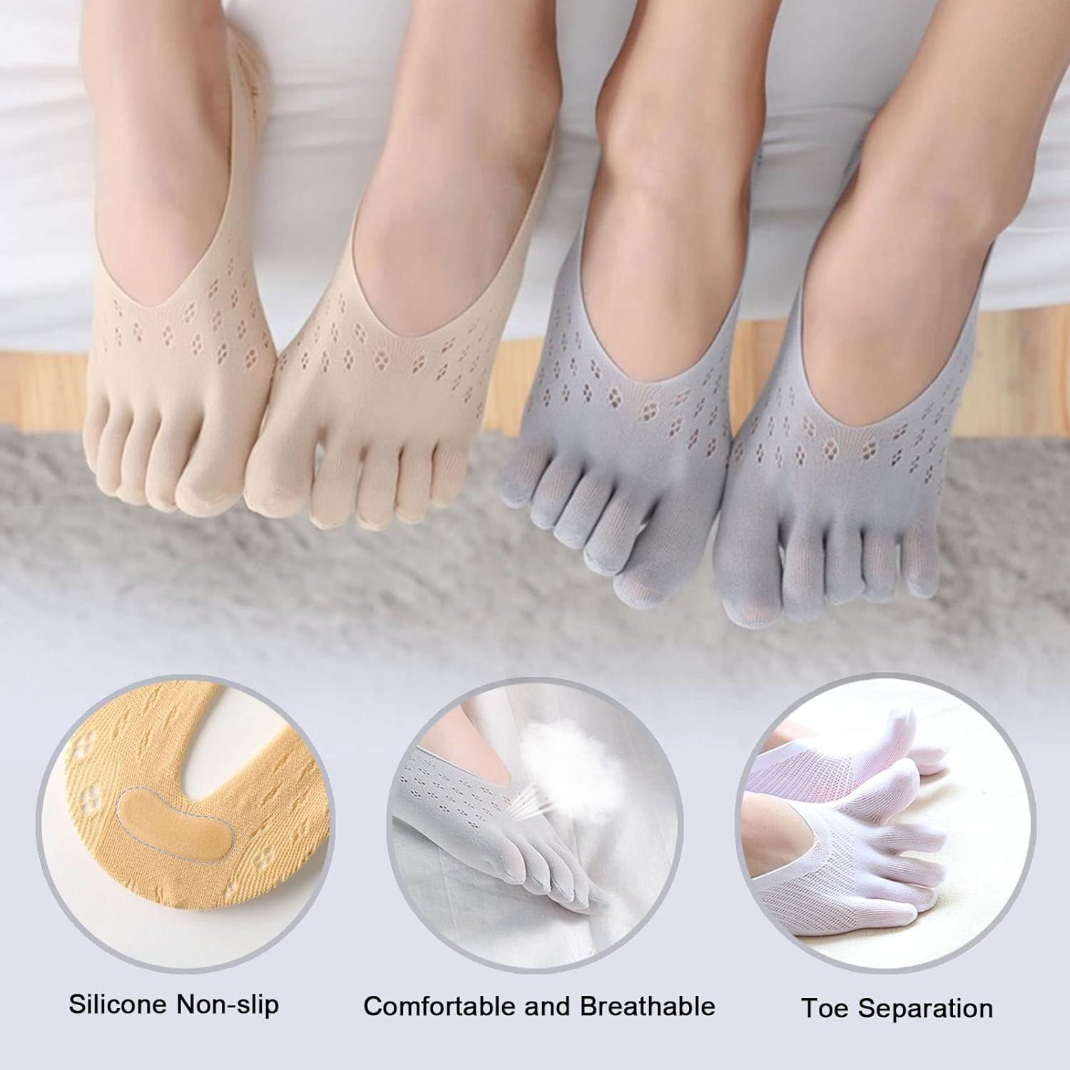 Orthoes Bunion Relief Socks Toe Separator Socks Sock Align Toe Socks for  Bunion Bunion Corrector for Women No Show Toe Socks 5 pair