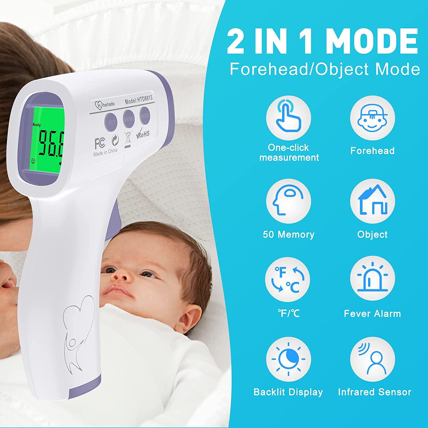 Non-Contact Infrared Forehead Thermometer for Adults and Children