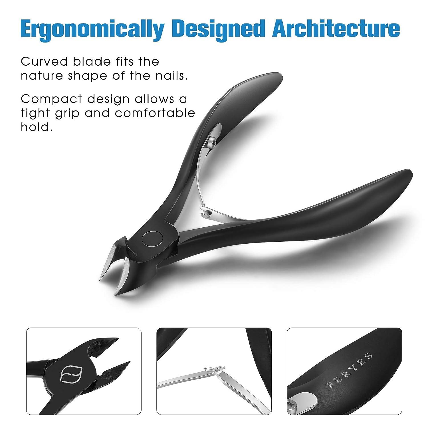Toenail Clippers for Thick Ingrown Toenails - Heavy Duty Surgical Grade  Stainless Steel Fingernails Clipper Cutter Trimmer Nail Cutters for Men