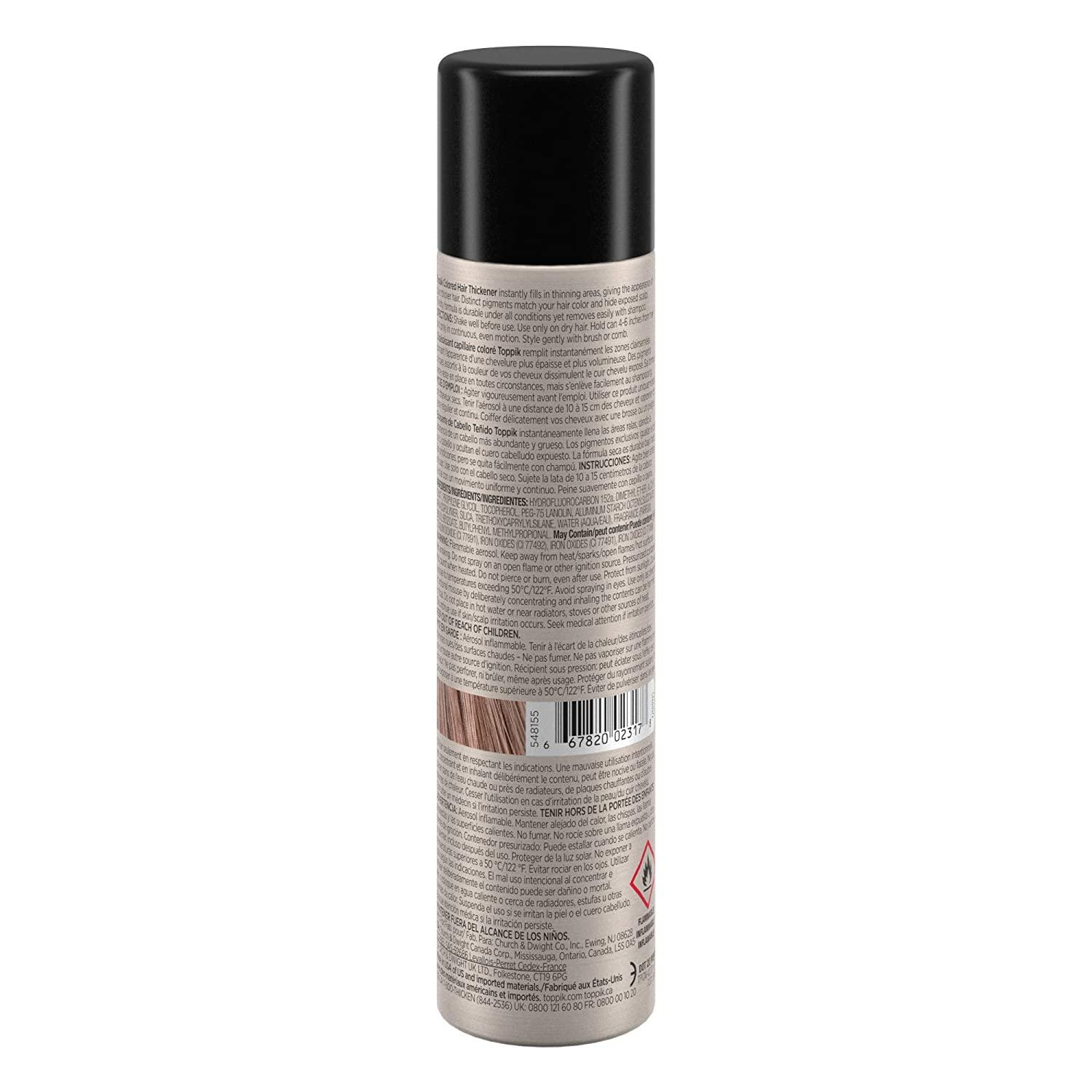  Toppik Colored Hair Thickener, 5.1 OZ Dark Brown Hair