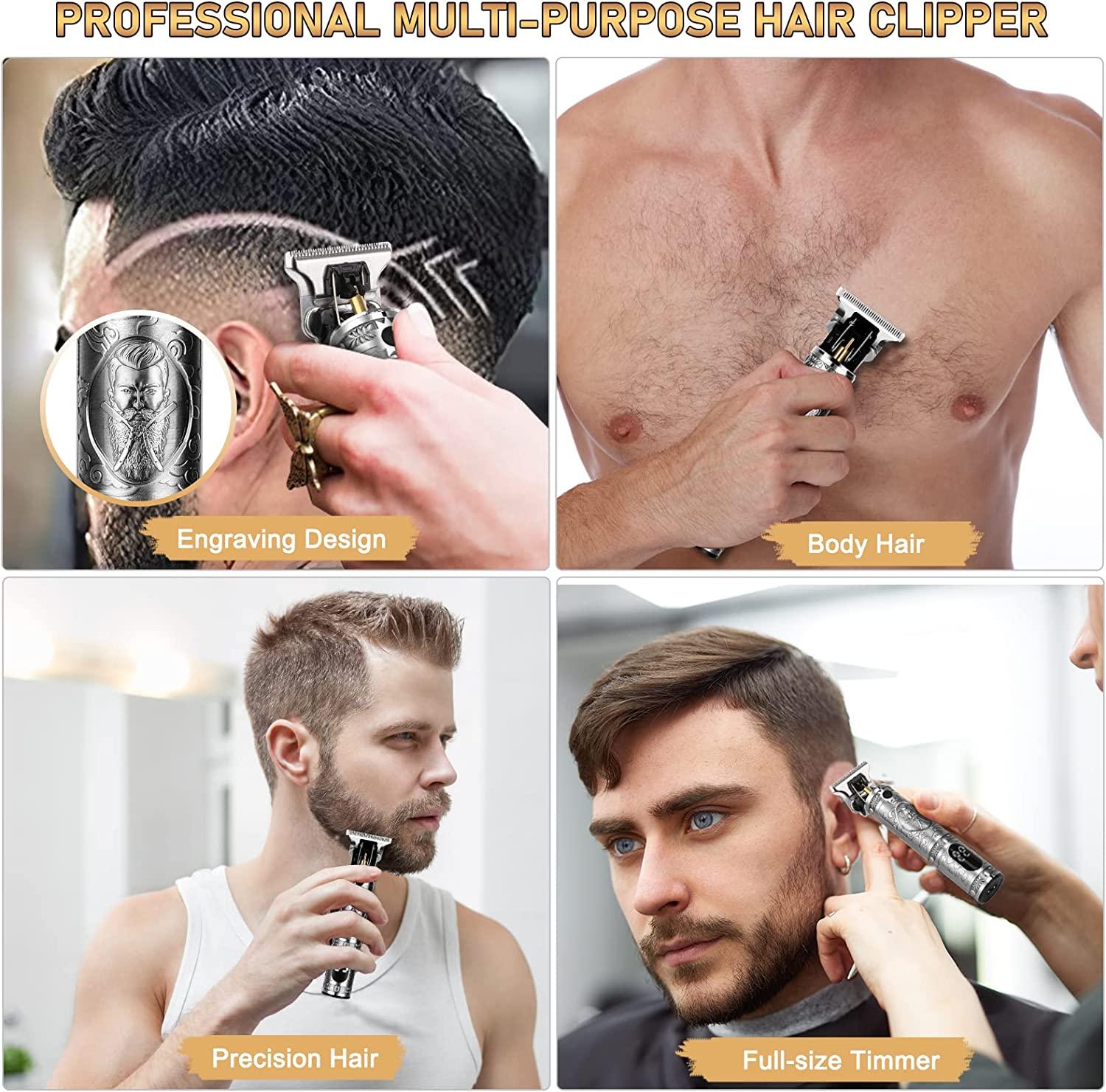 Cordless Rechargeable Hair Clippers Men: Professional Hair - Temu