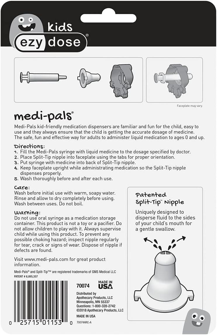 EZY DOSE Kids Baby Oral Syringe & Dispenser, True Easy Design for