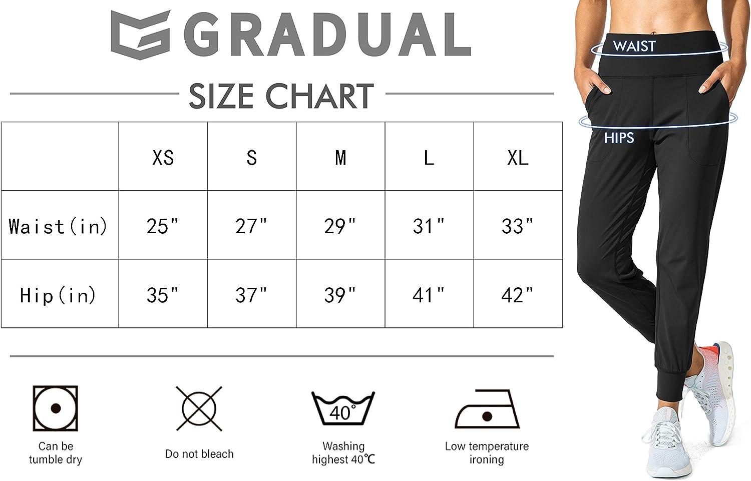 G Gradual Women's Pants with Deep Pockets 7/8 Stretch Sweatpants