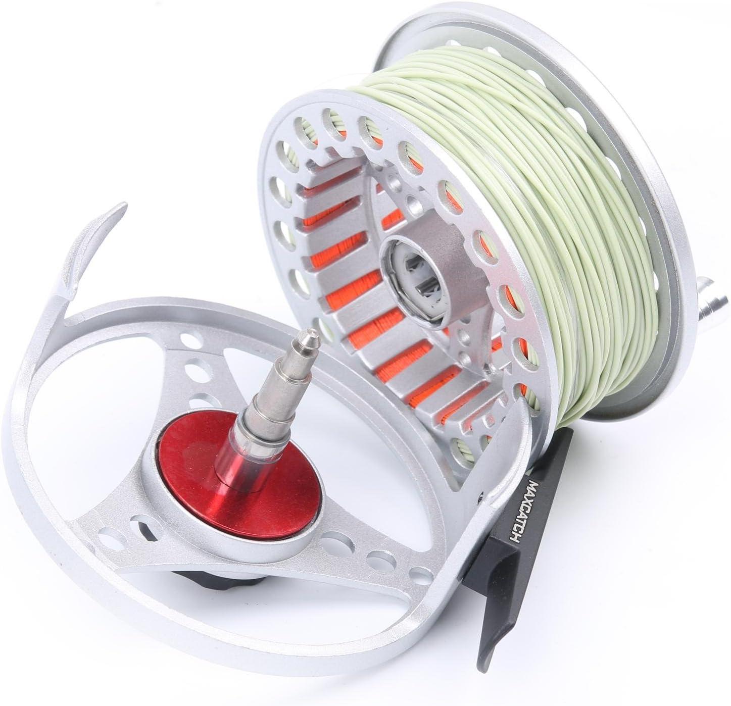 Maxcatch 3/4 5/6 7/8wt Pre-Loaded Fly Fishing Reel with Fly Line,  Backing,Leader