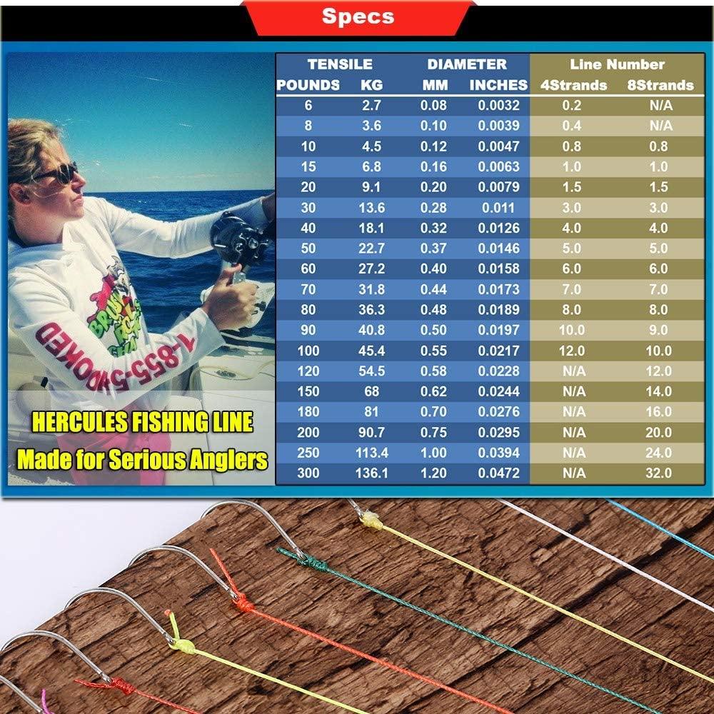 HERCULES Super Cast 500M 547 Yards Braided Fishing Line 30 LB Test