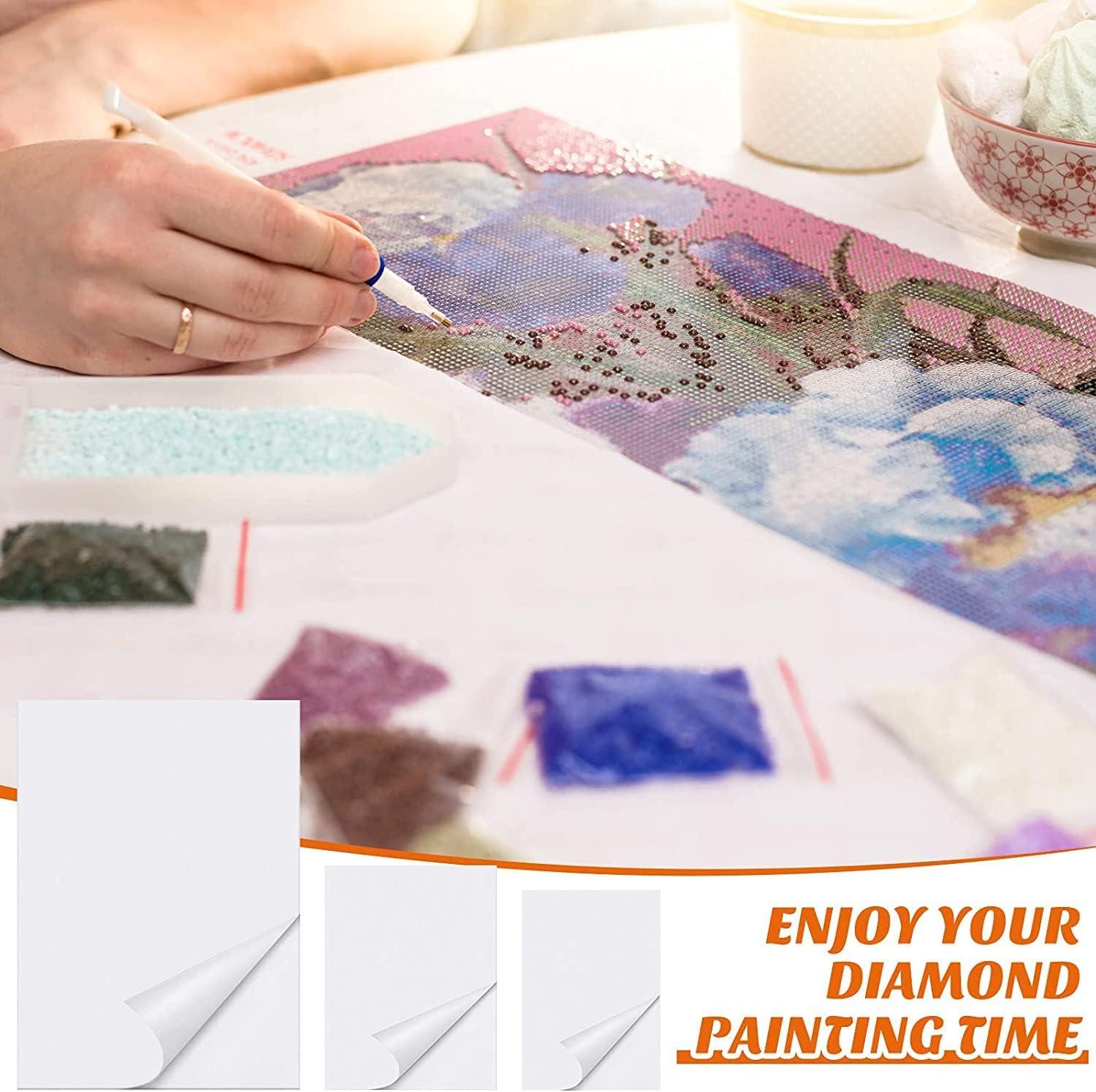 200PCS Diamond Painting Release Paper Double-Sided Release Paper Non-Stick Diamond  Painting Cover Paper for 5D Diamond Embroidery Accessories 15 x 15 cm/ 5.9  x 5.9 inch