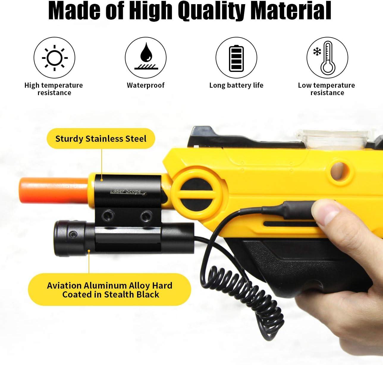 Insect Salt Gun Laser for Bug Salt 2.0 and 3.0, Insect Eradication Airsoft  BB Pump Add-On Accessories