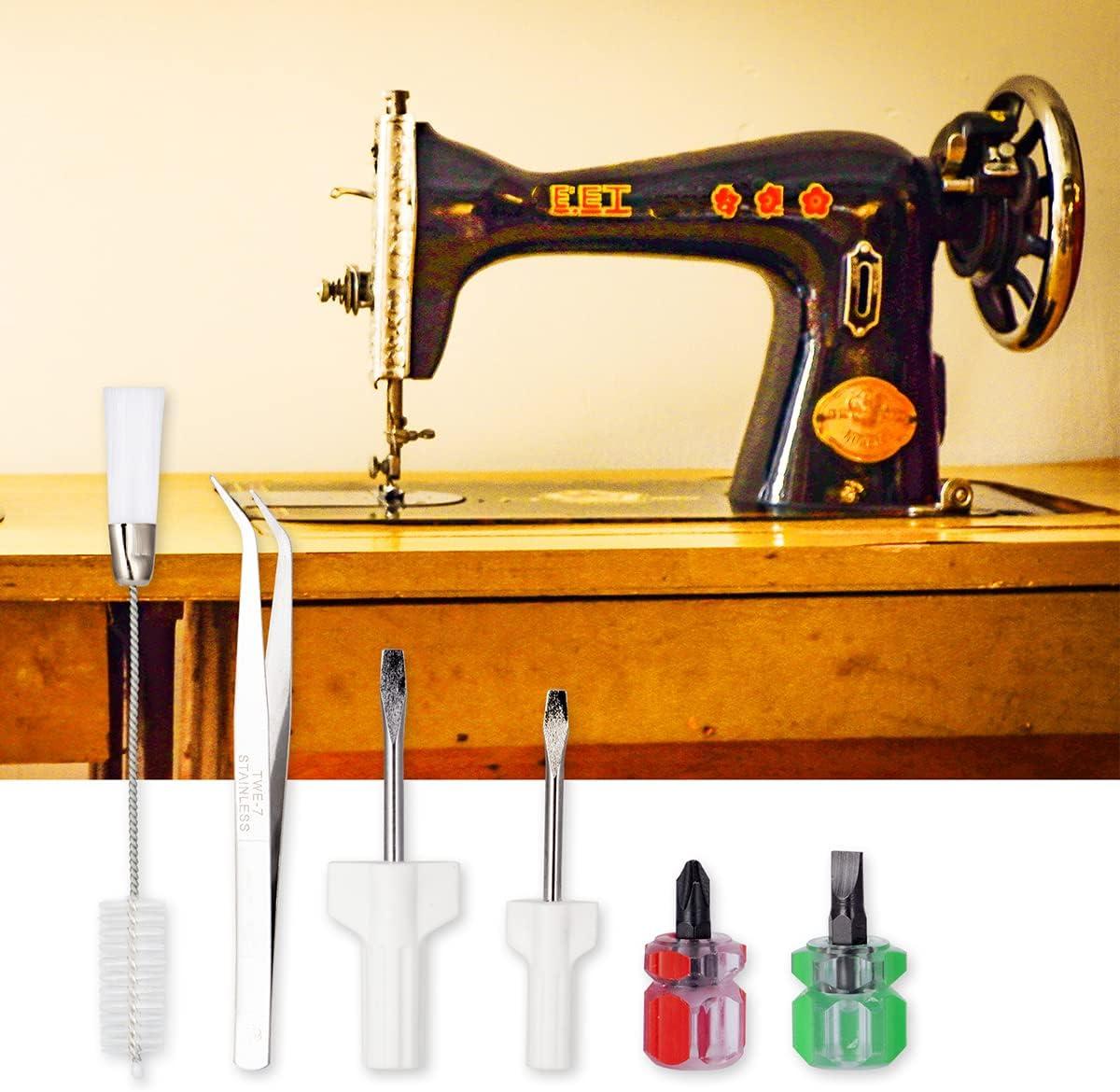10pcs Sewing Machine Cleaning Kit (tweezers, Brush, Screwdriver) Diy Tool  Set To Improve Sewing Machine Performance