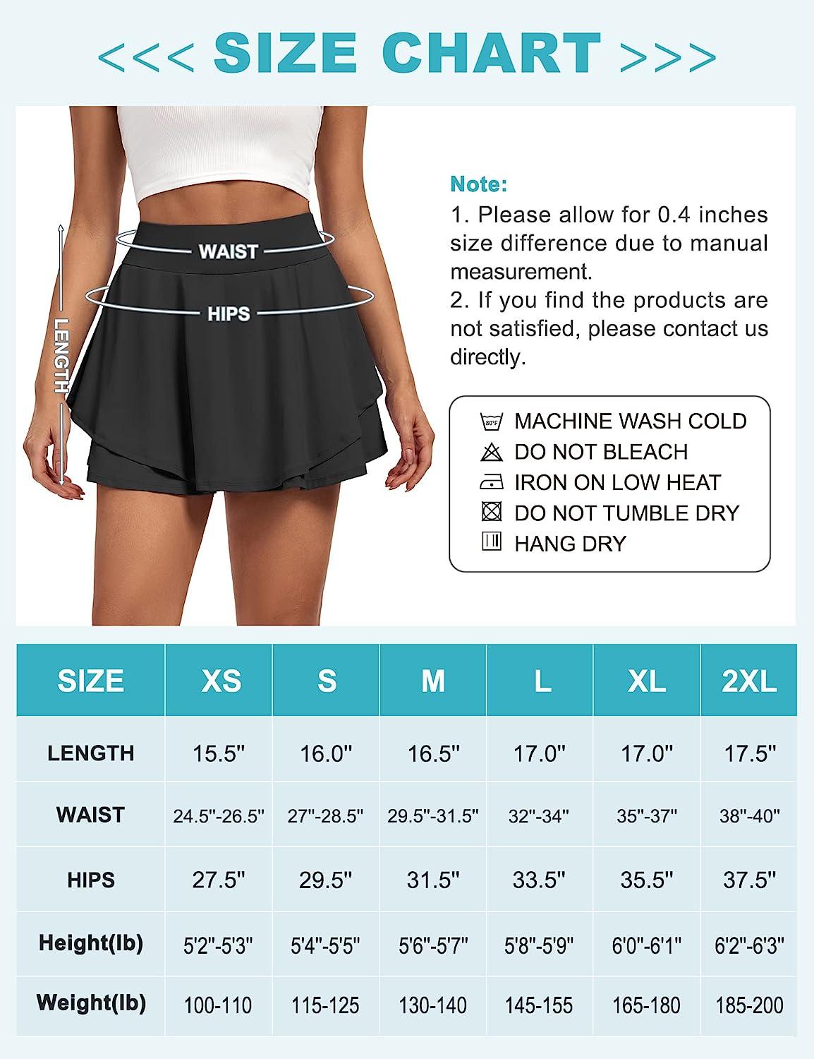 IUGA Tennis Skirts for Women High Waisted with 3 Pockets & Built